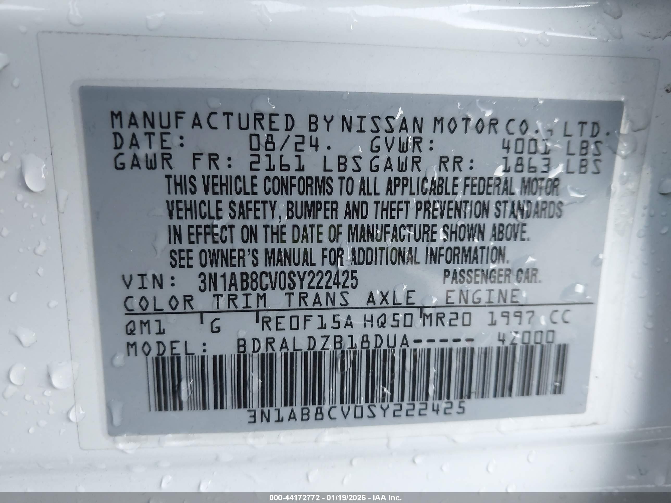 NISSAN SENTRA image 9