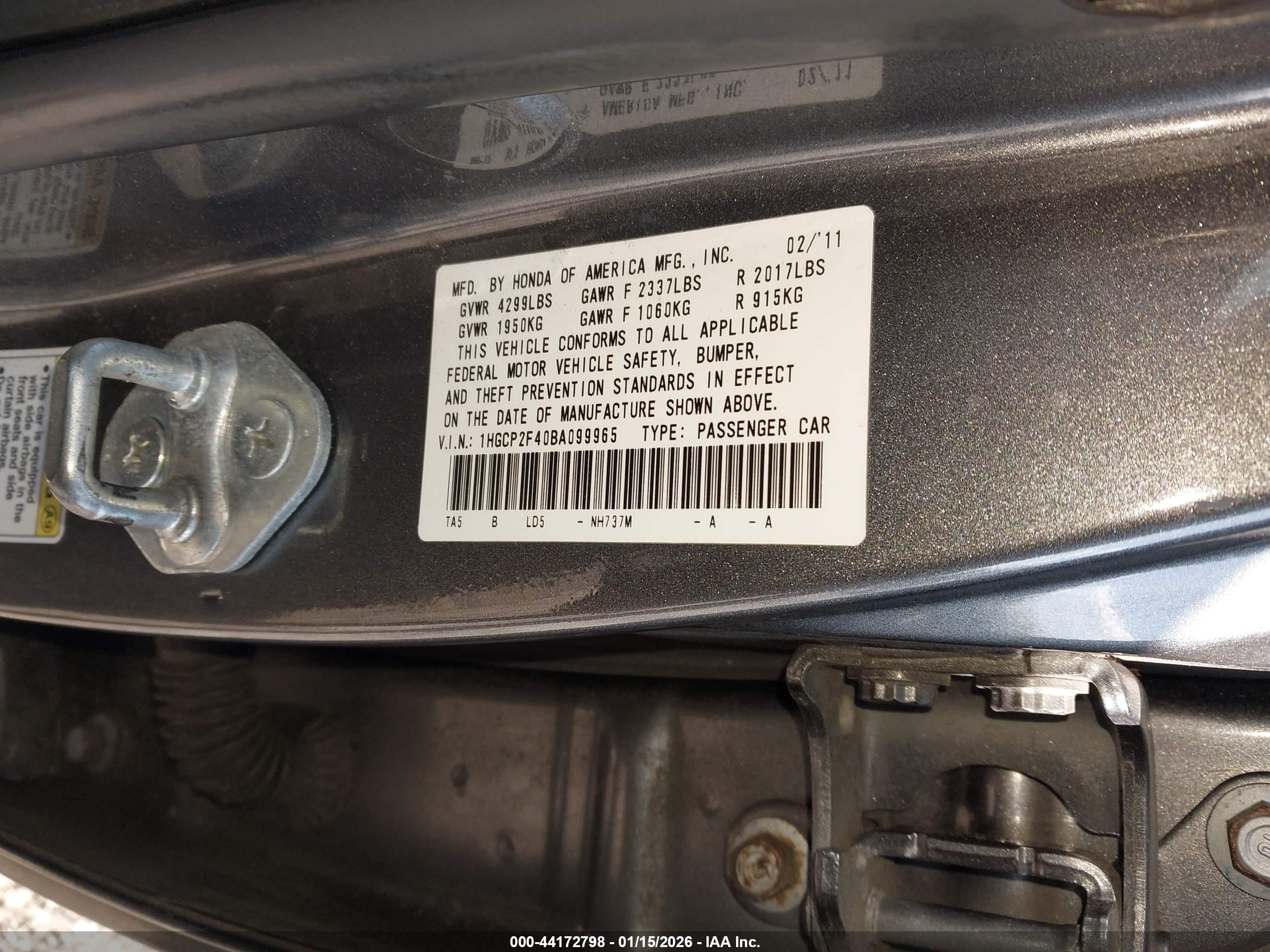 HONDA ACCORD image 9