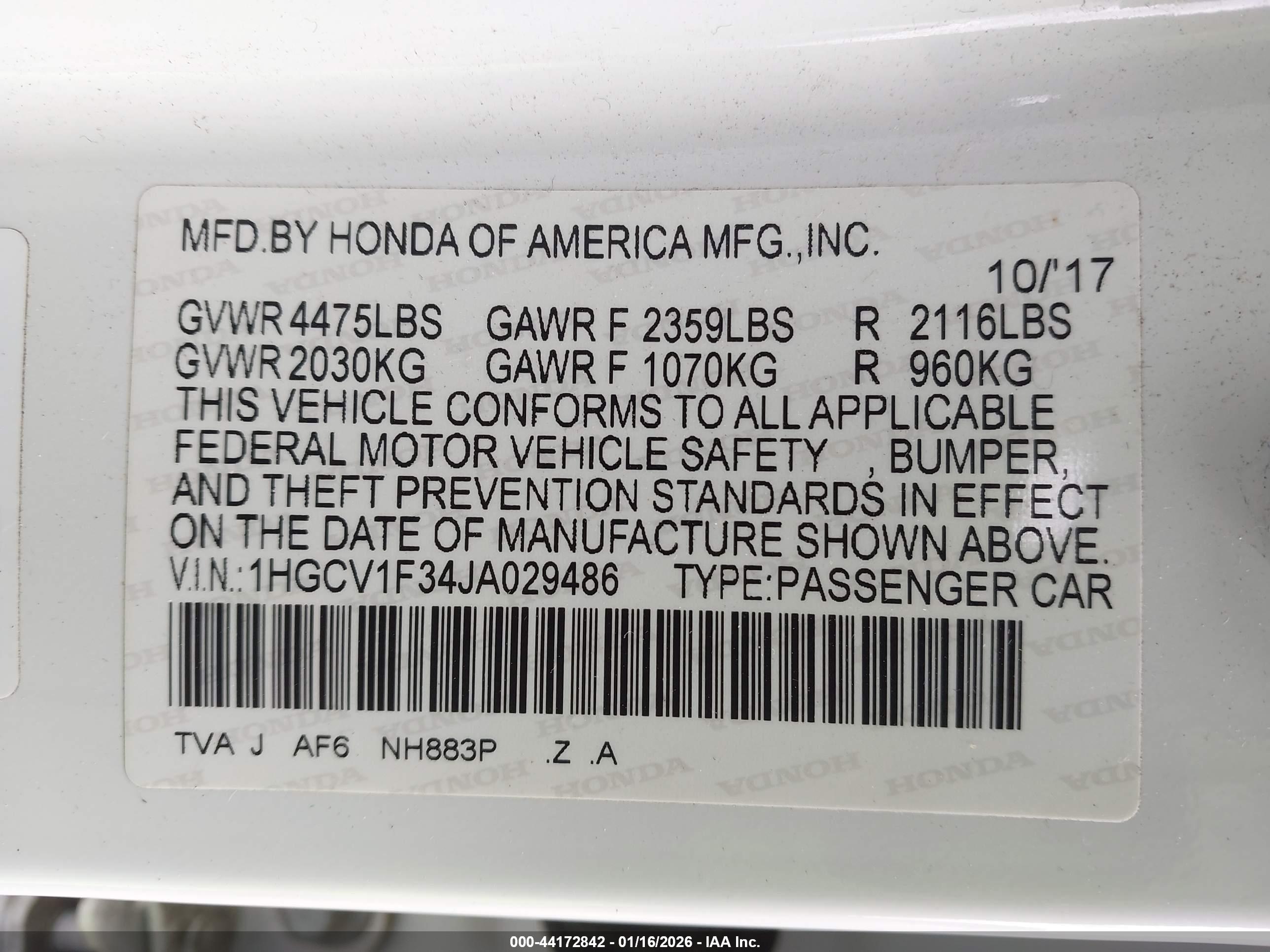 HONDA ACCORD image 9