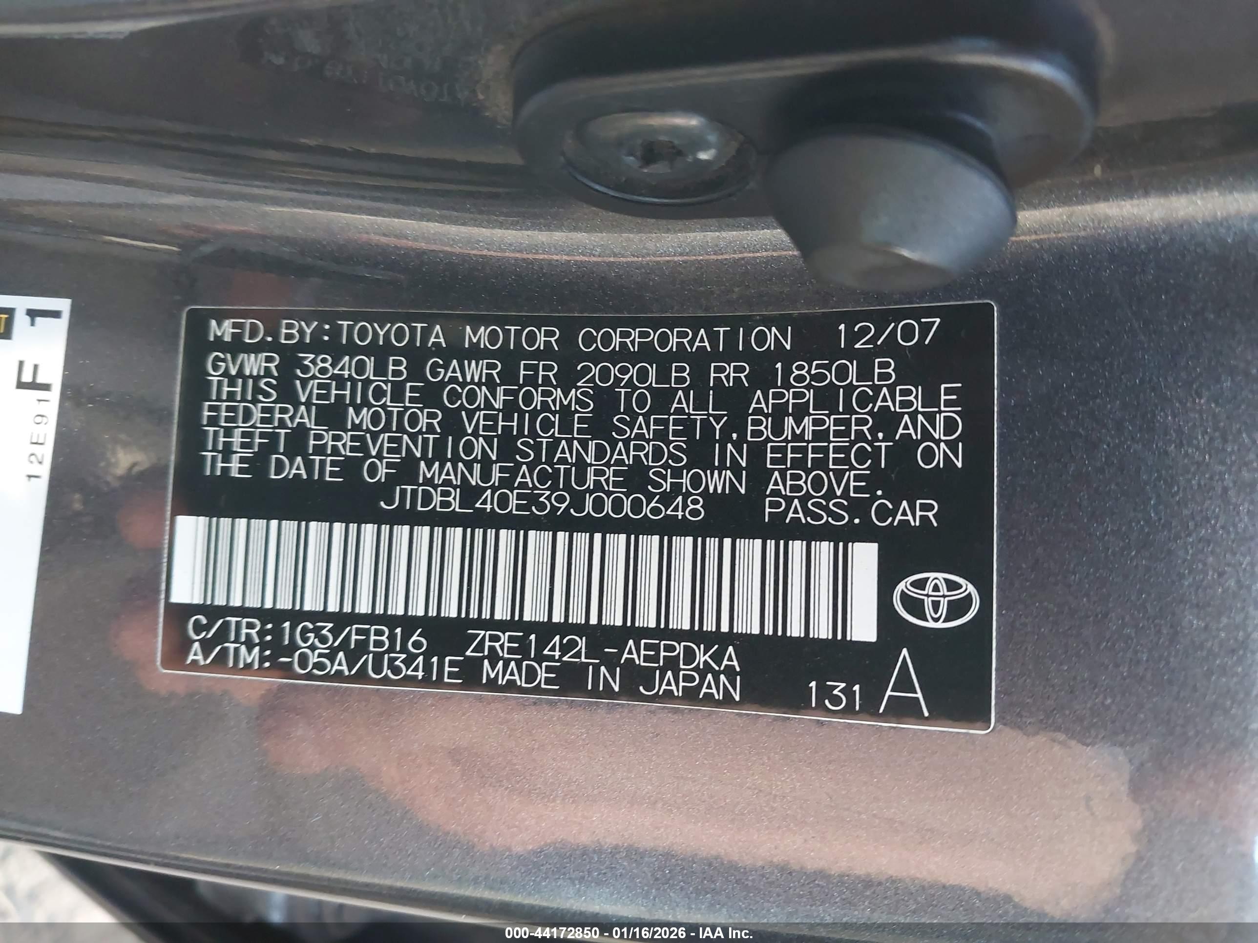 TOYOTA COROLLA image 9