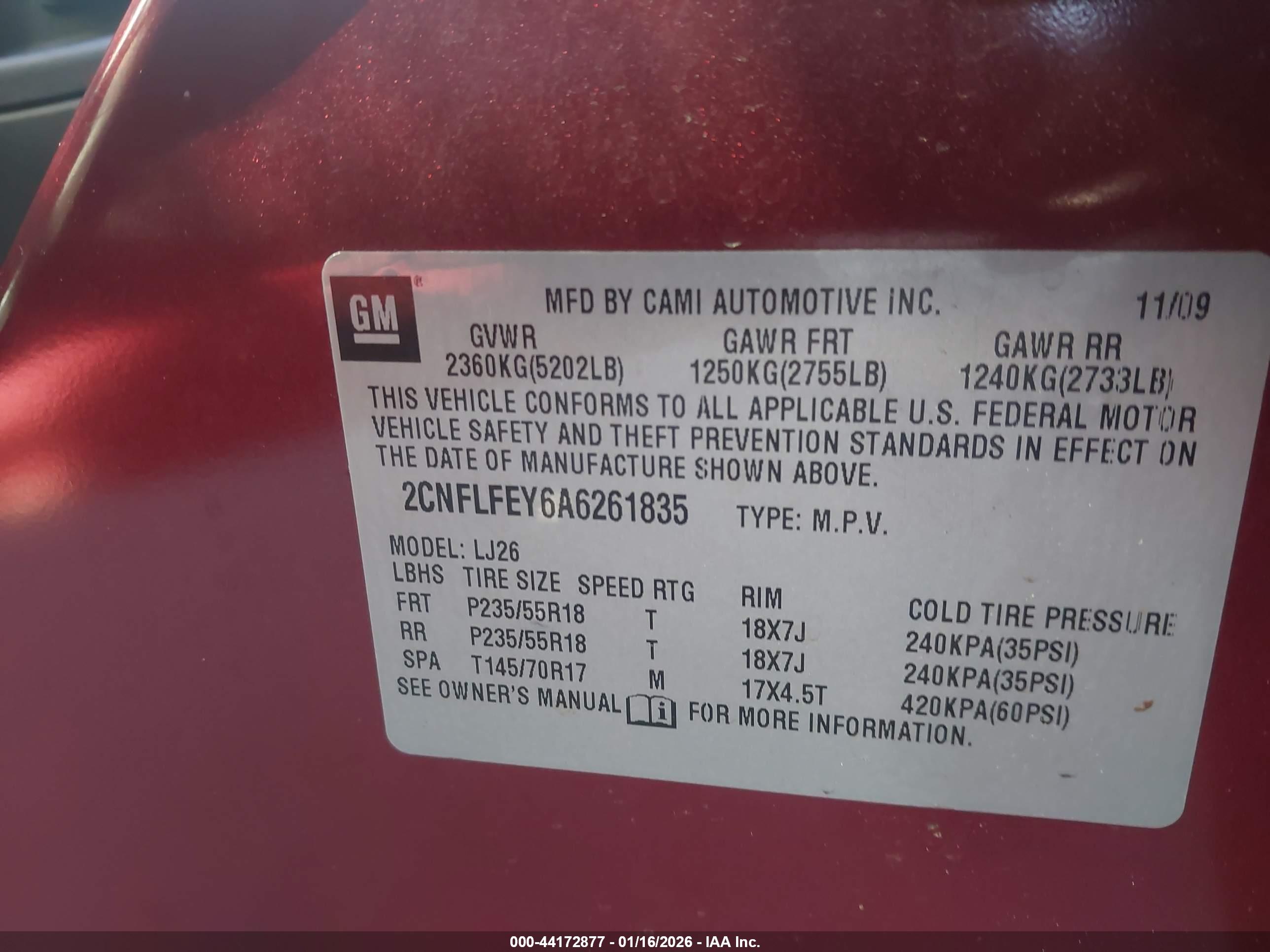 CHEVROLET EQUINOX image 9