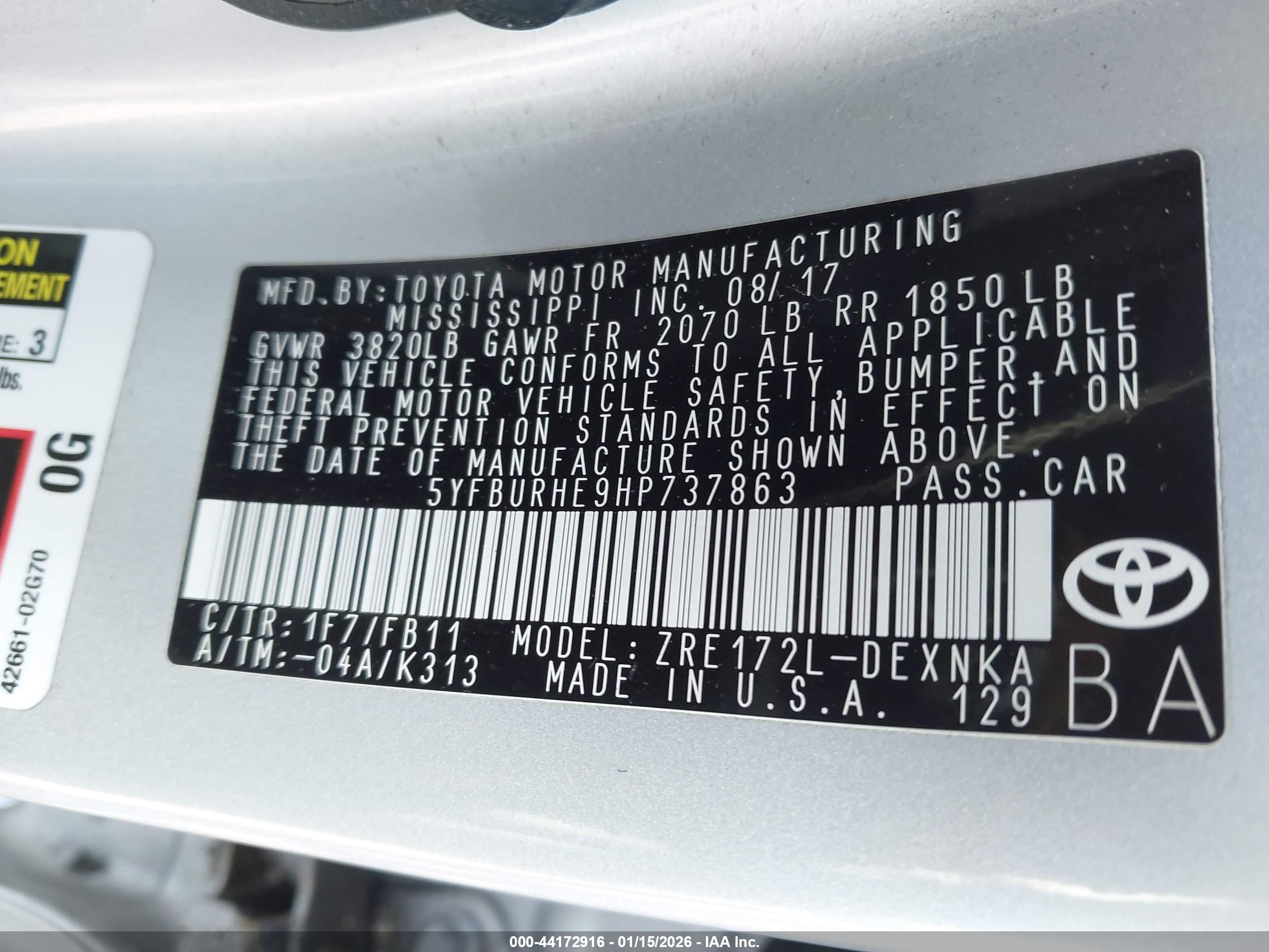 TOYOTA COROLLA image 9