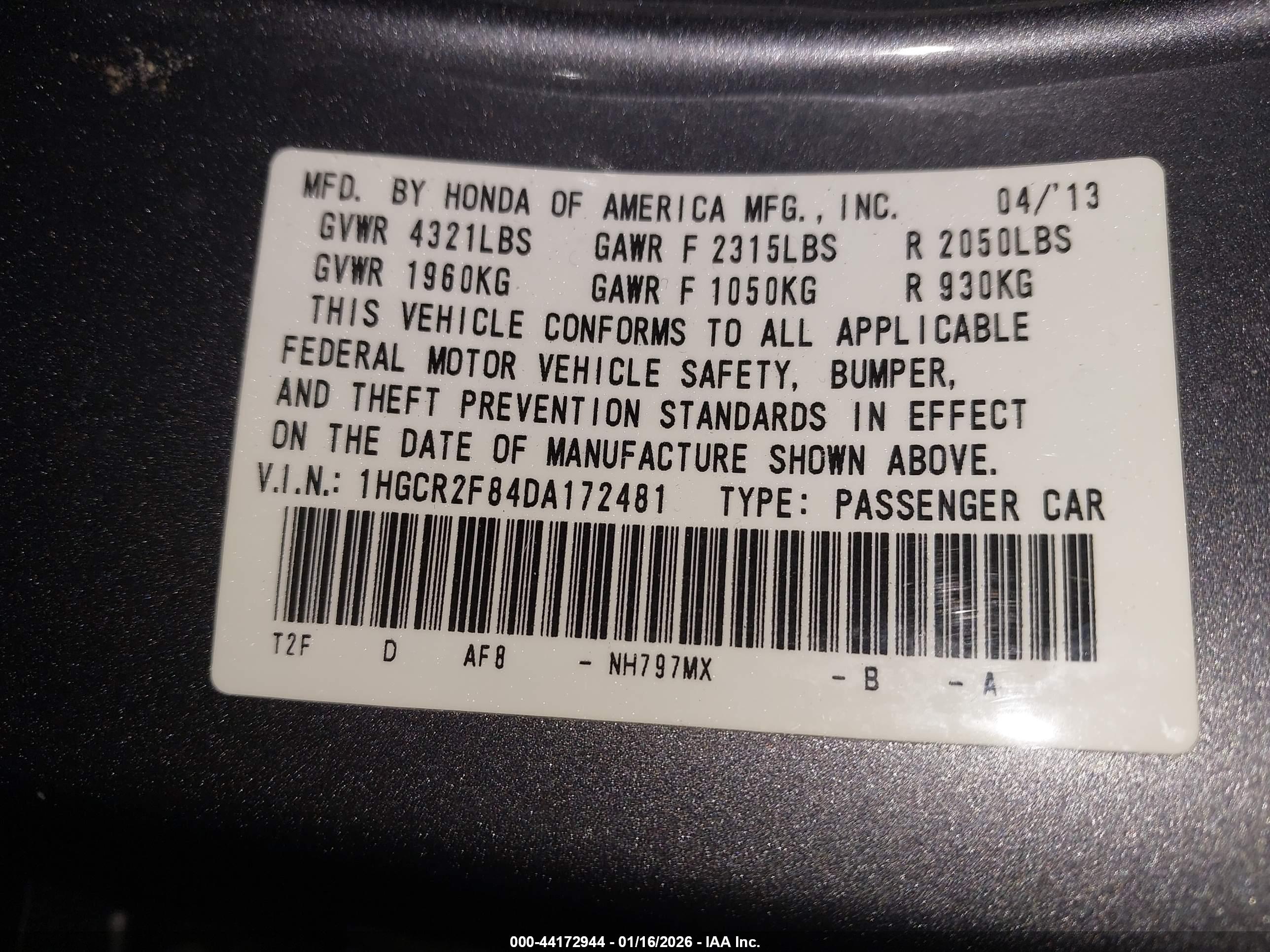 HONDA ACCORD image 9