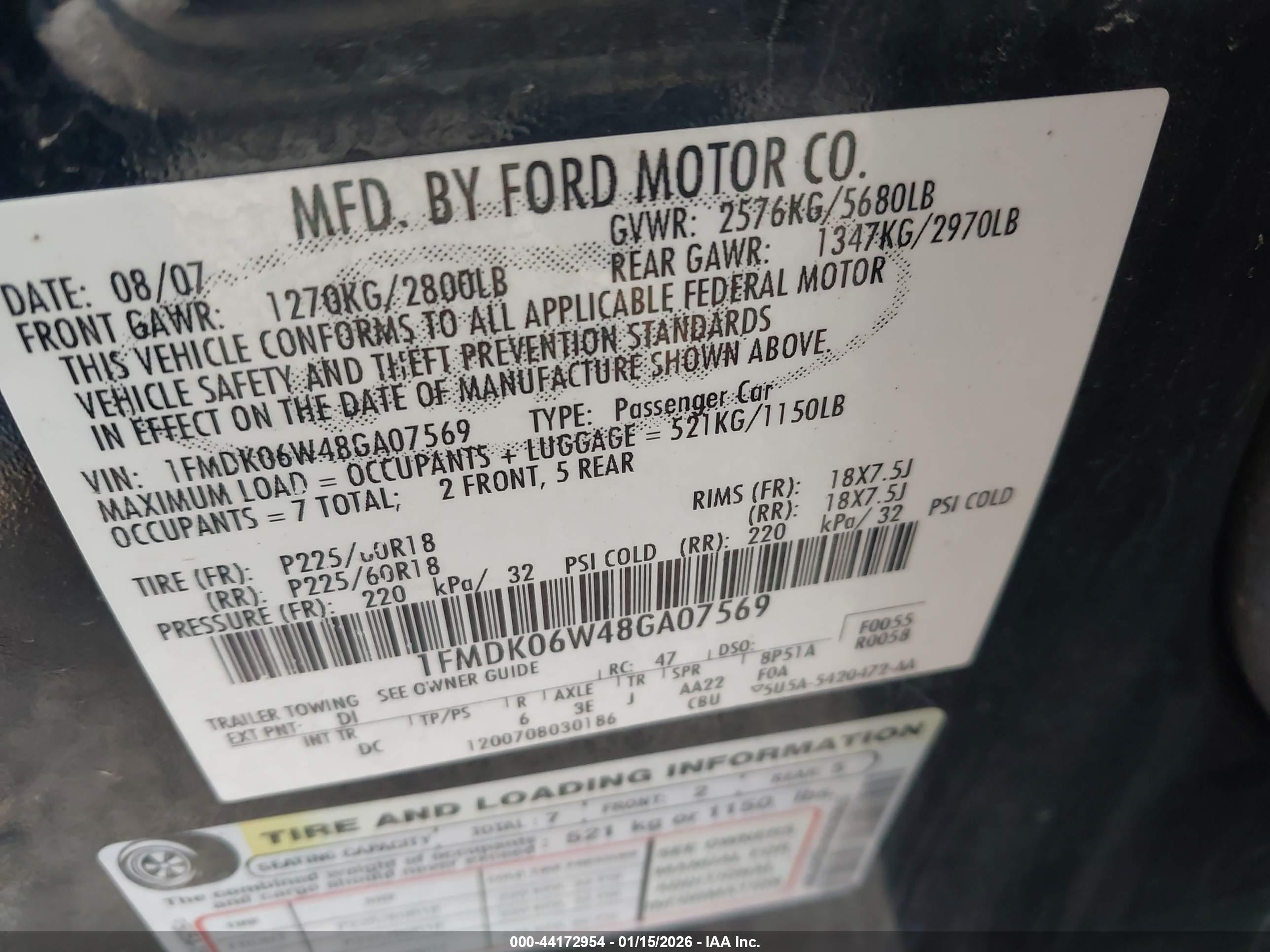 FORD TAURUS image 9