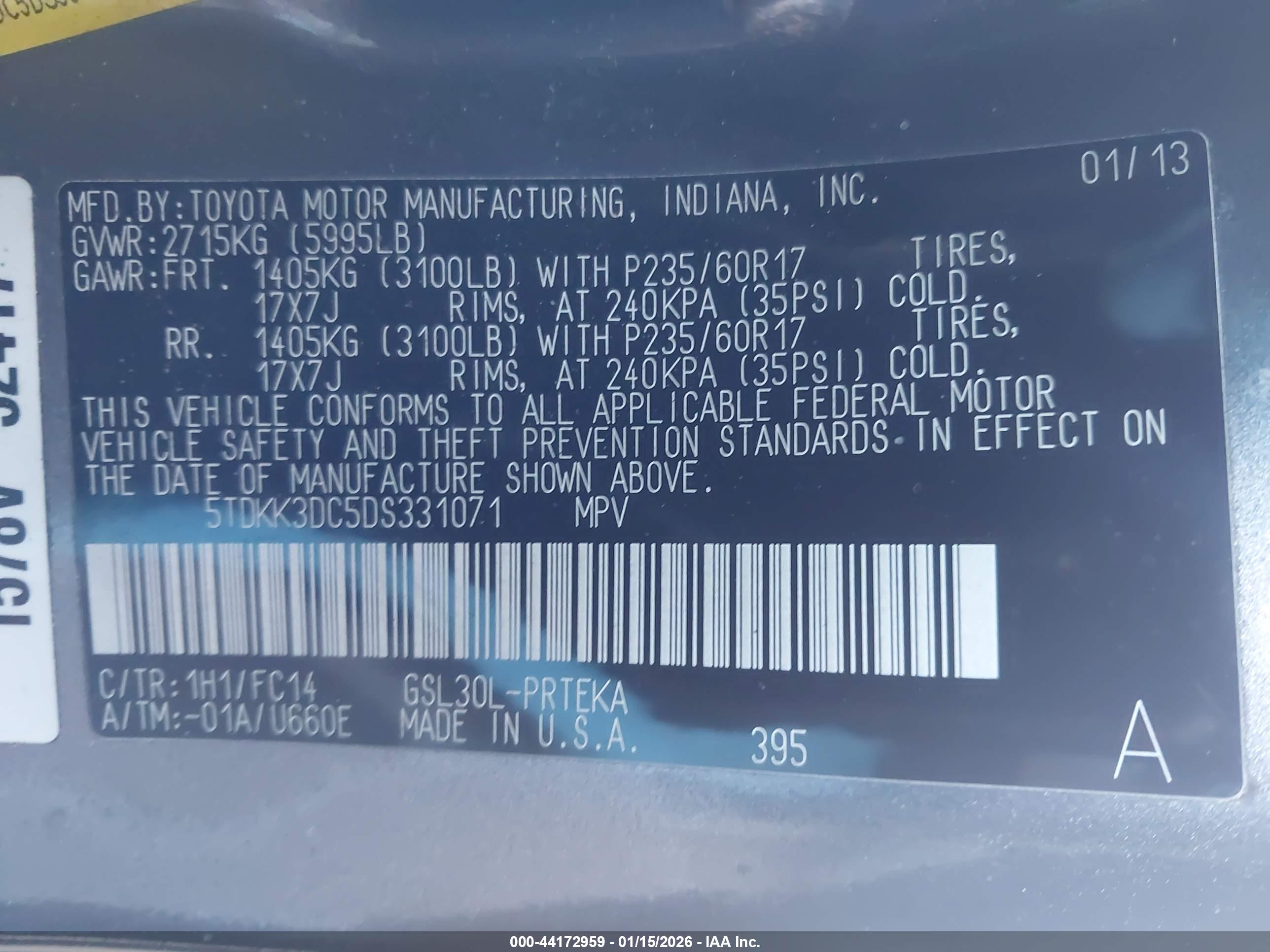 TOYOTA SIENNA image 9
