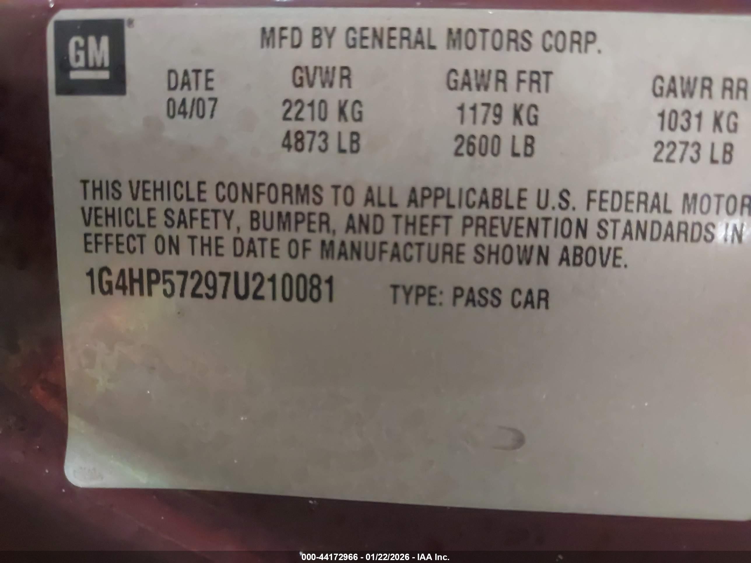 BUICK LUCERNE image 9