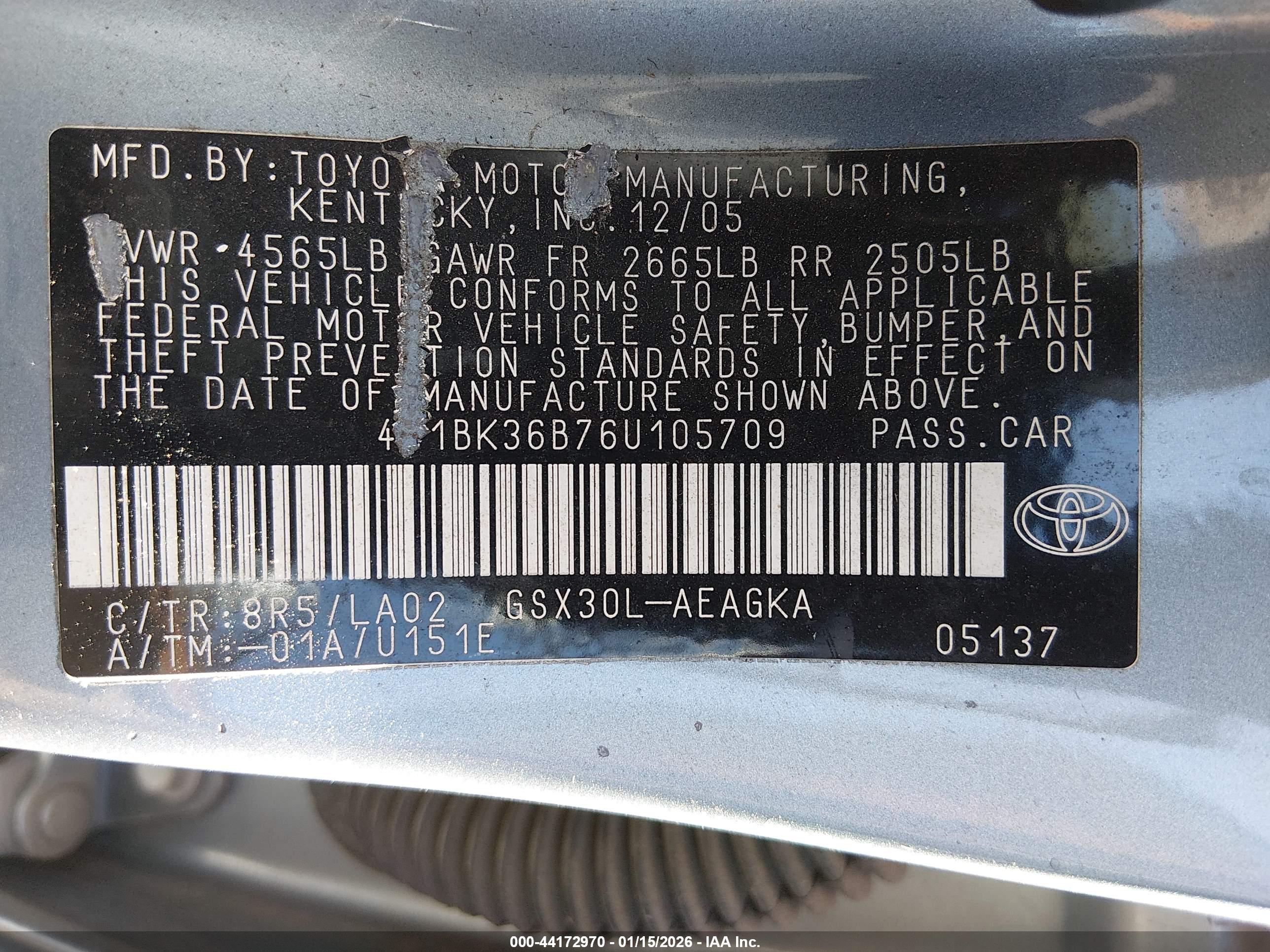 TOYOTA AVALON image 9