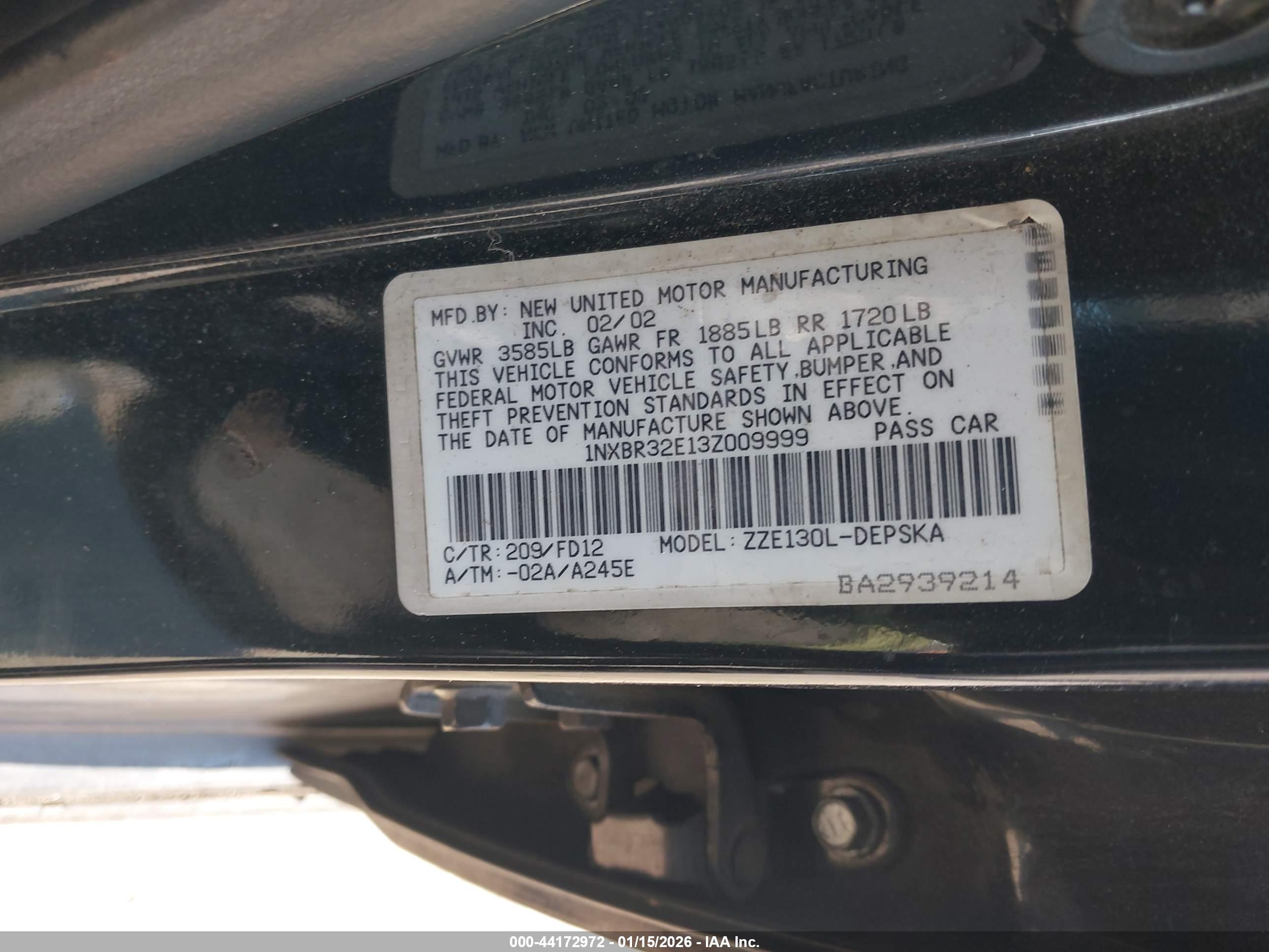 TOYOTA COROLLA image 9