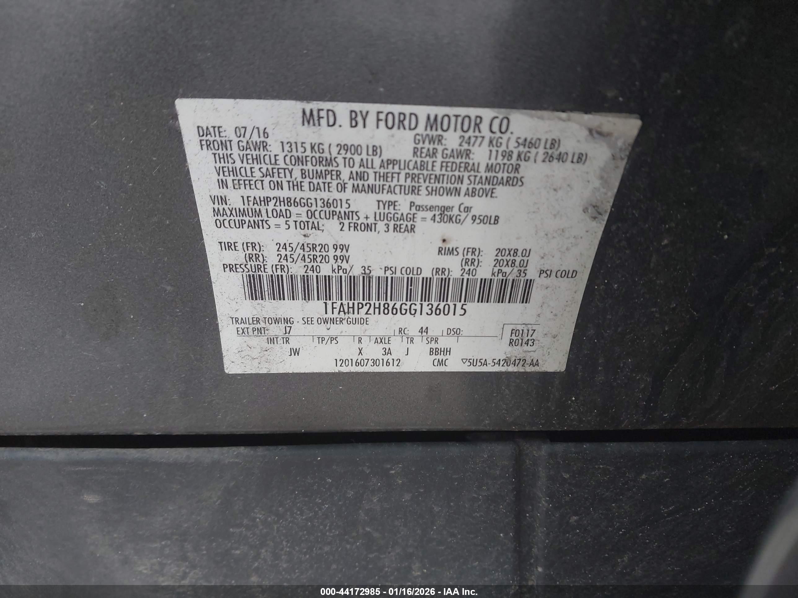 FORD TAURUS image 9