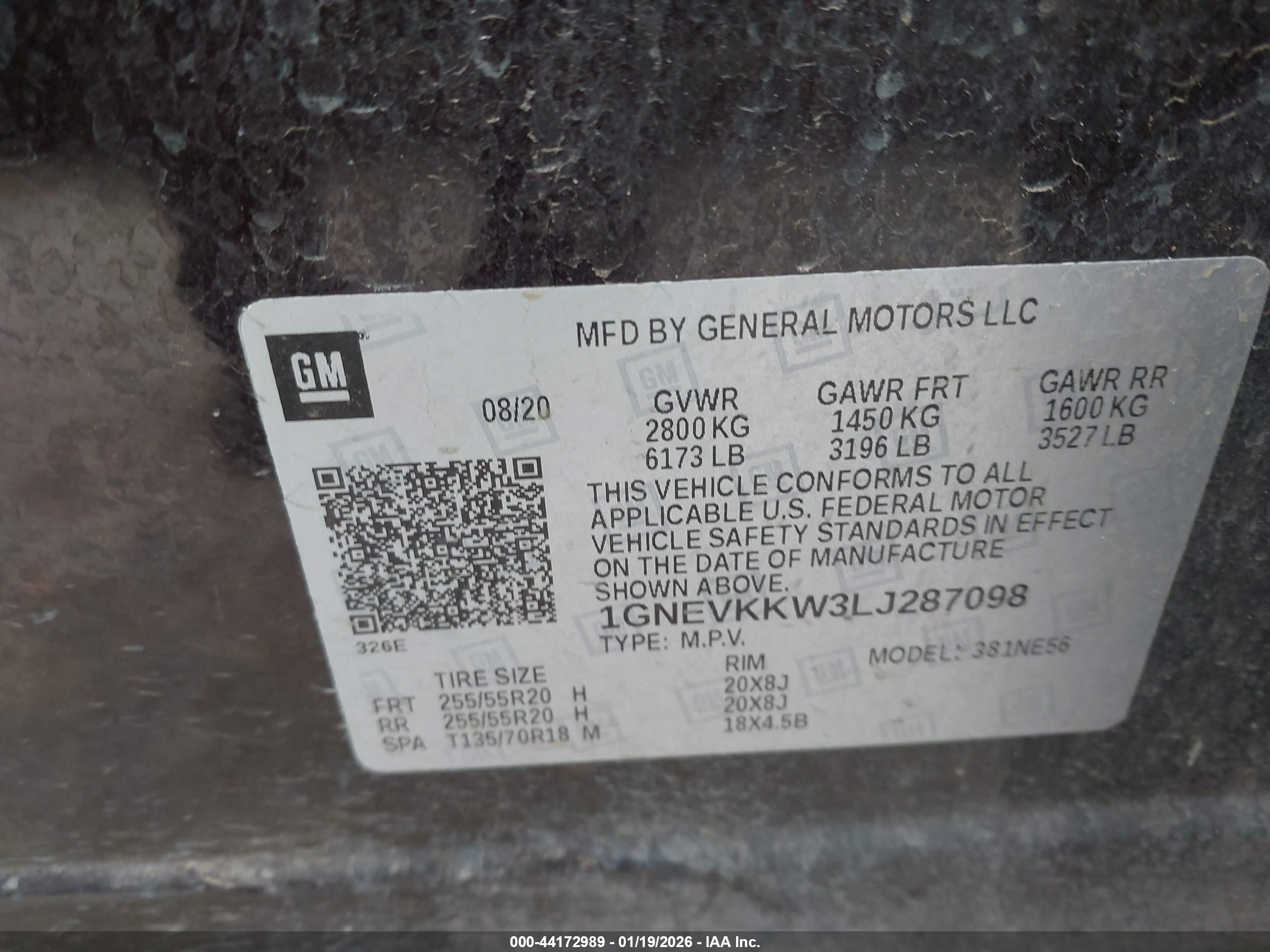 CHEVROLET TRAVERSE image 9
