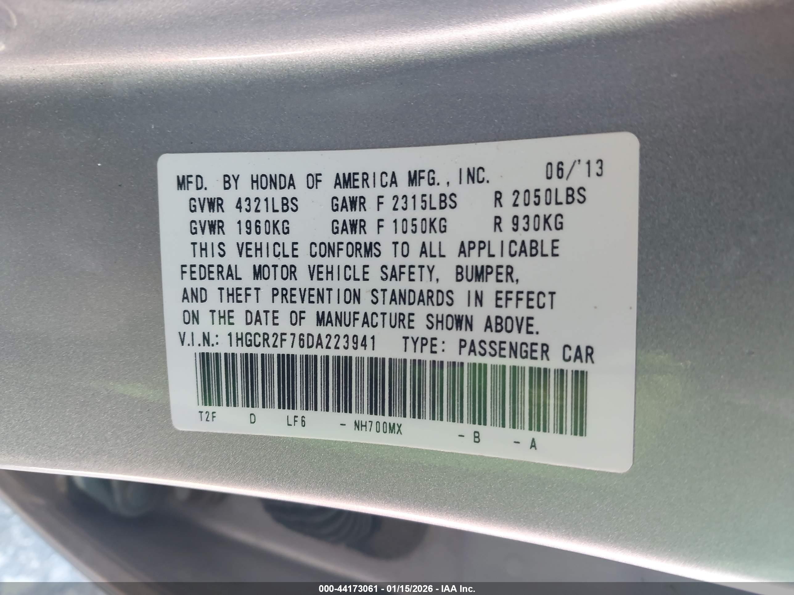 HONDA ACCORD image 9