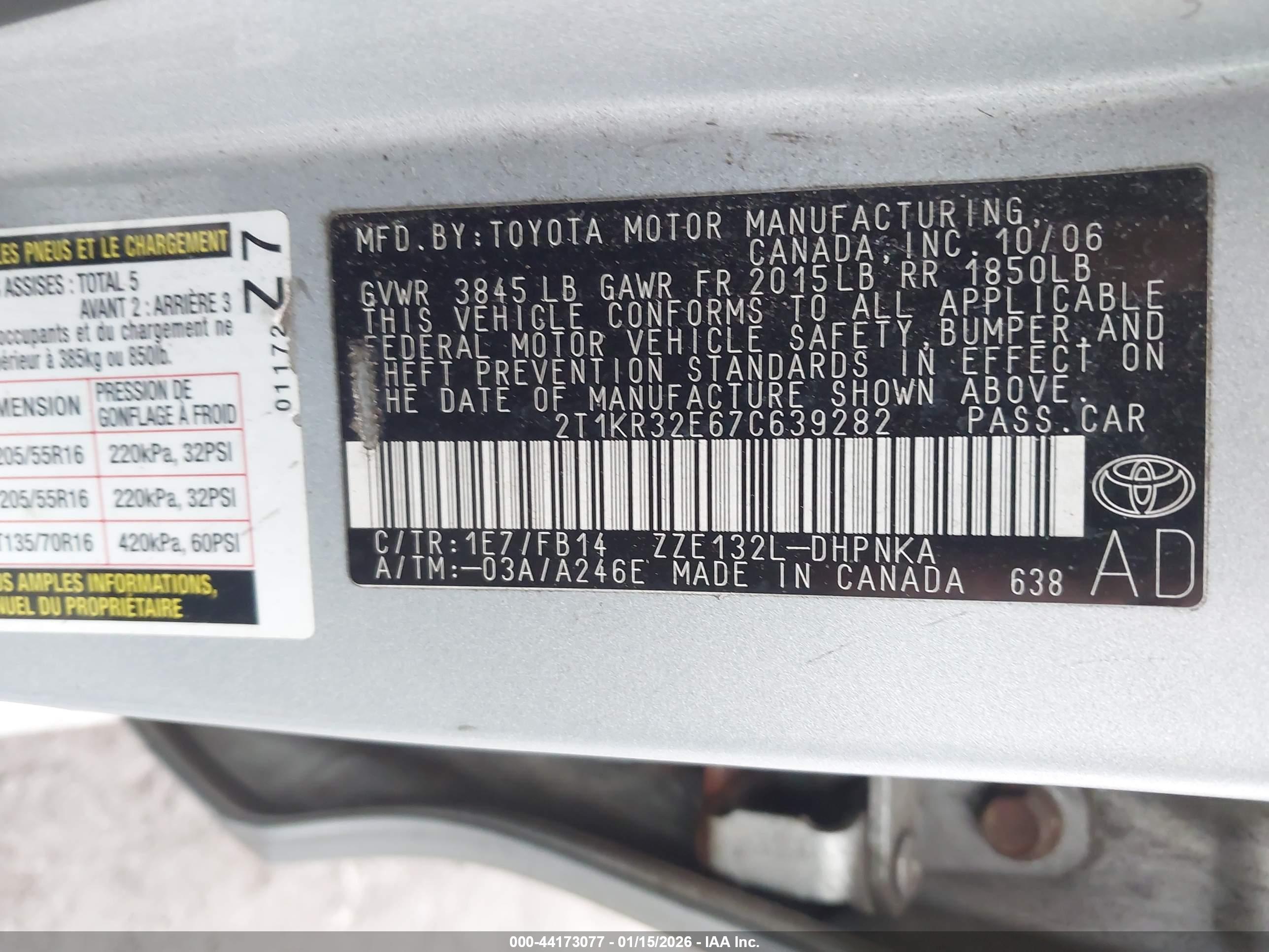 TOYOTA MATRIX image 9