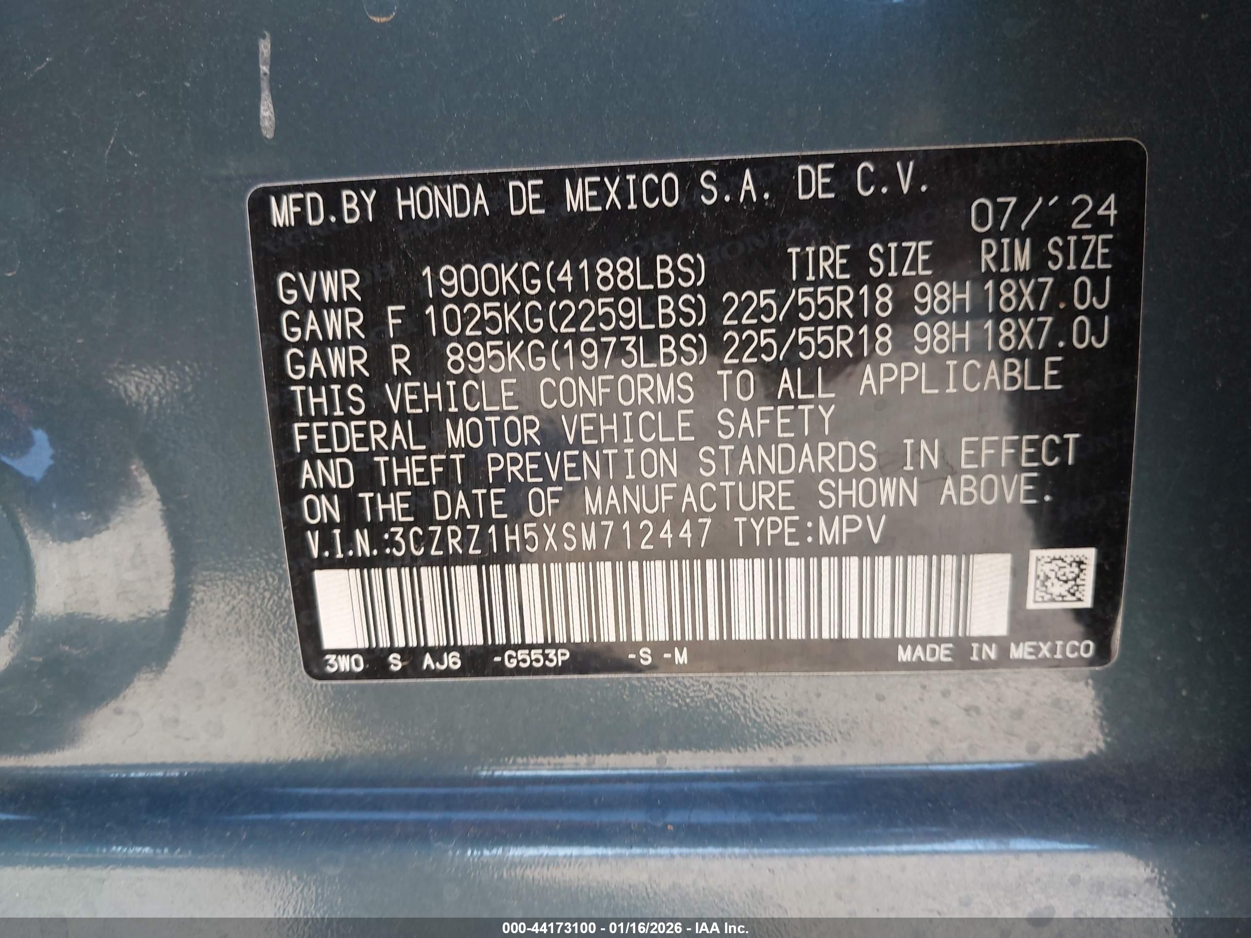 HONDA HR-V image 9
