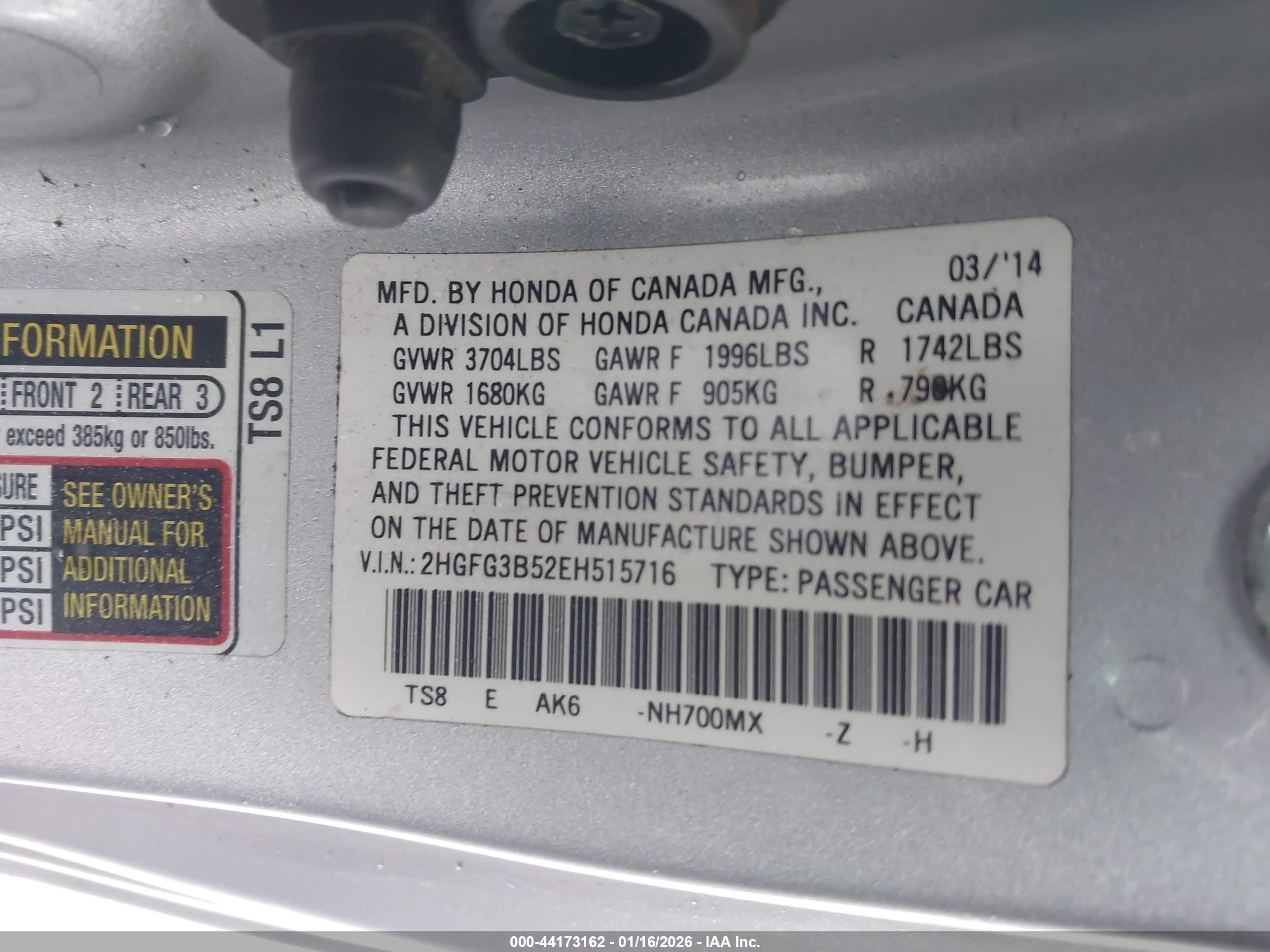 HONDA CIVIC image 9