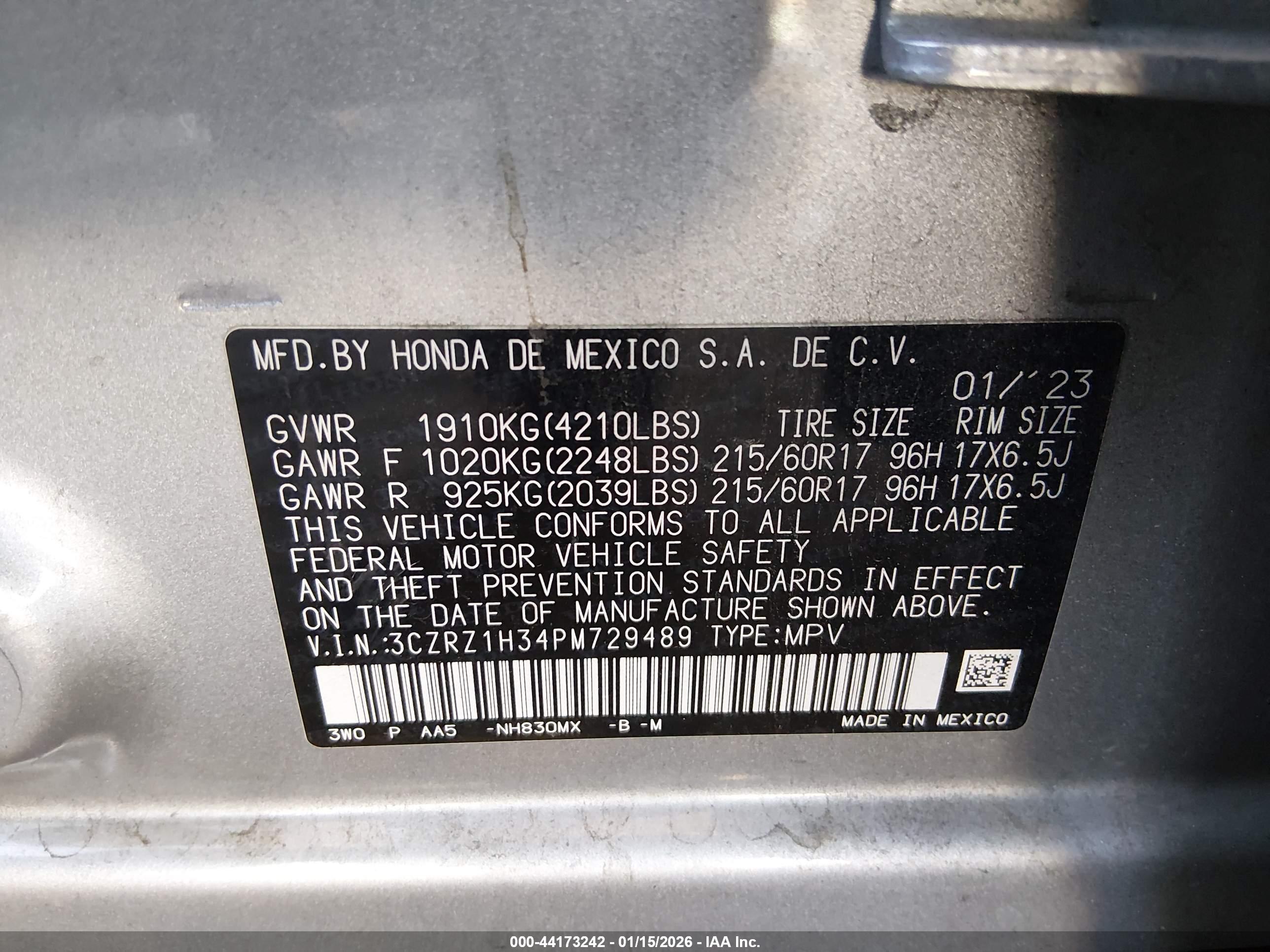 HONDA HR-V image 9