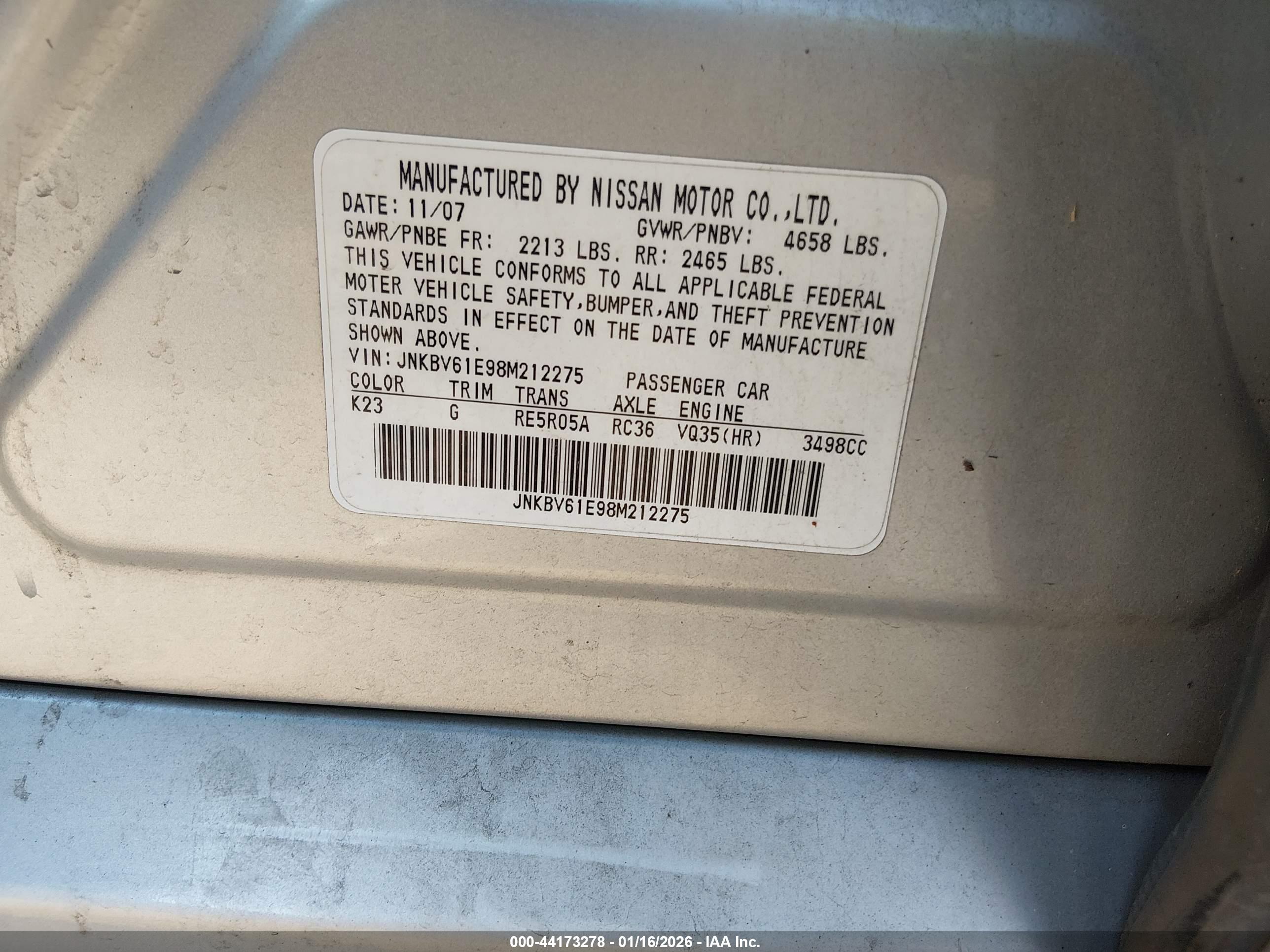 INFINITI G35 image 9