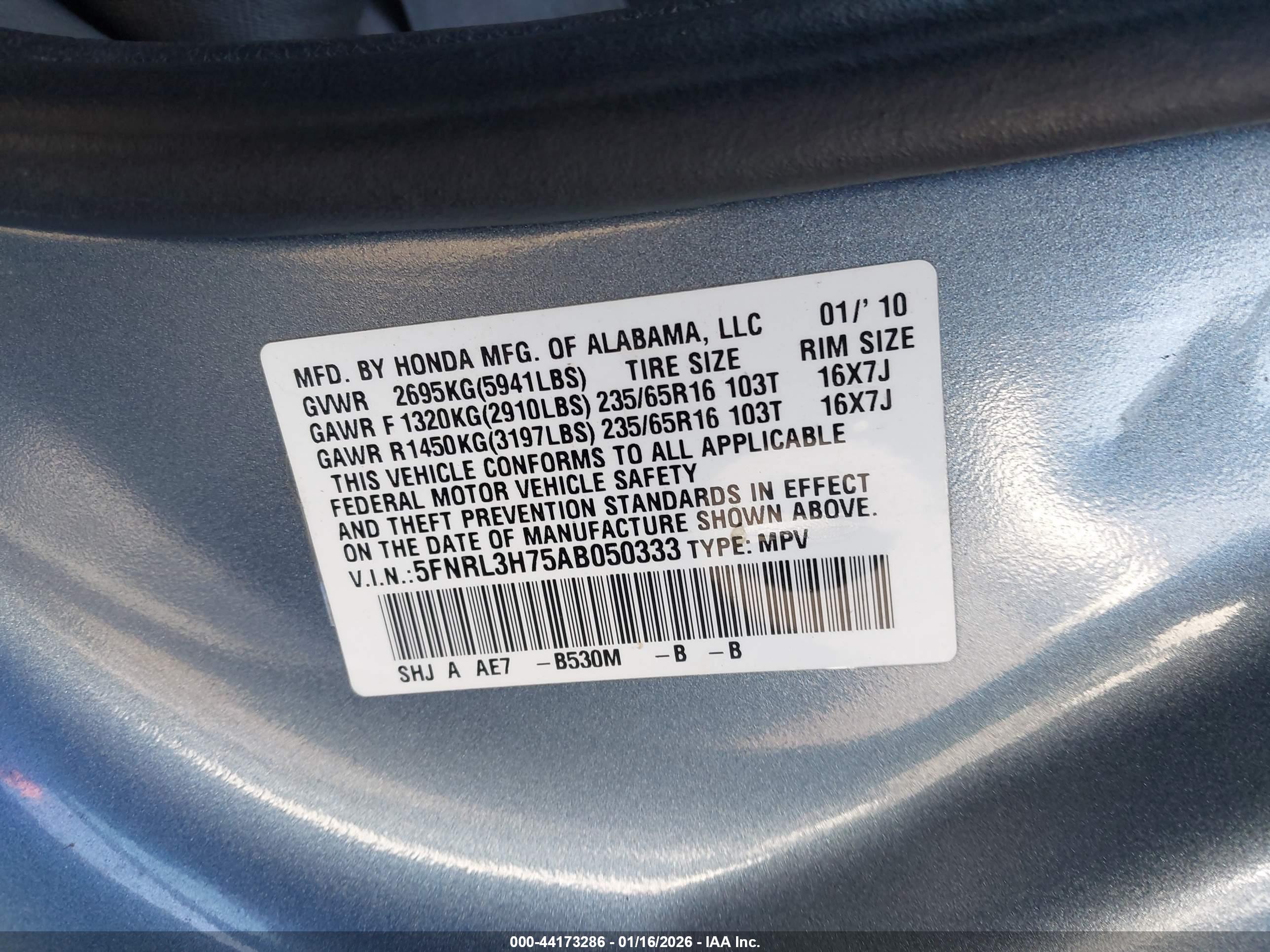 HONDA ODYSSEY image 9