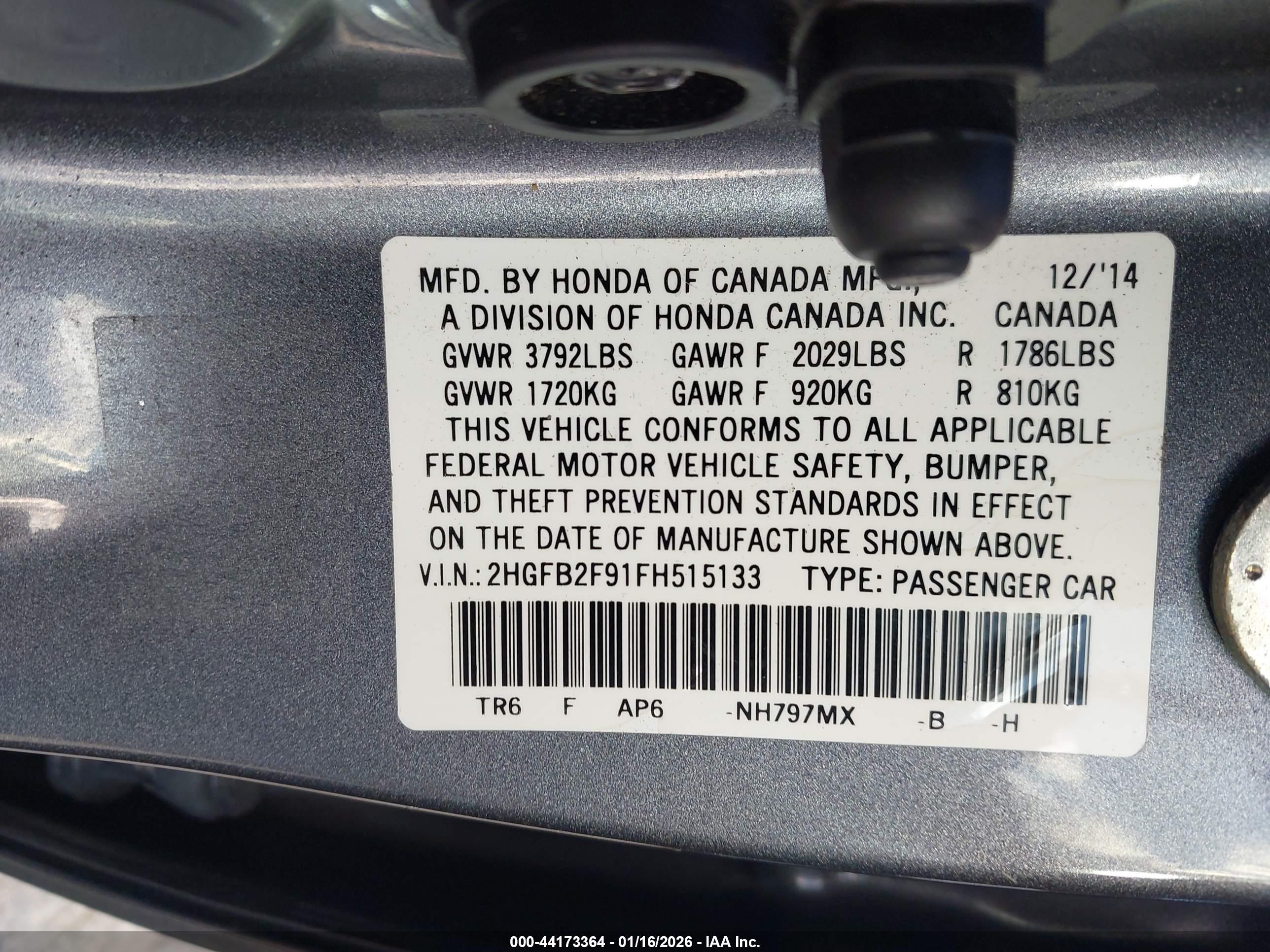 HONDA CIVIC image 9