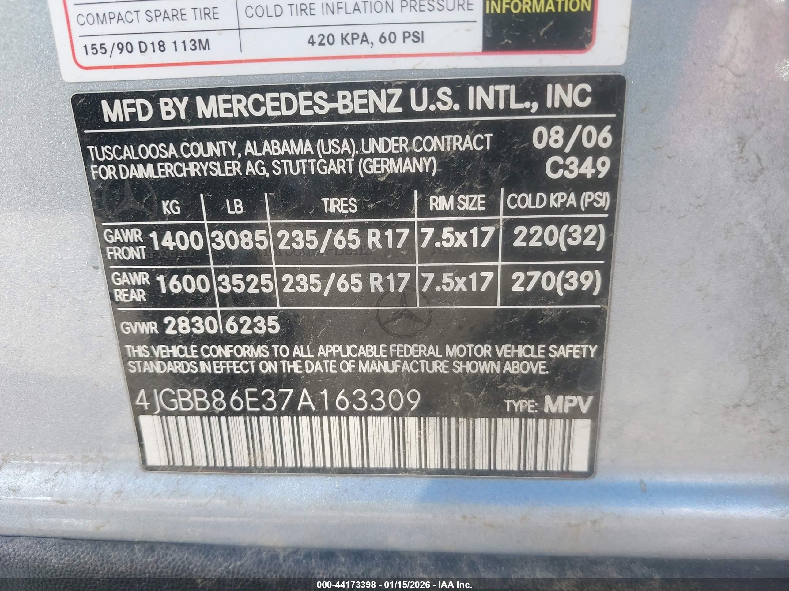 MERCEDES-BENZ ML image 9