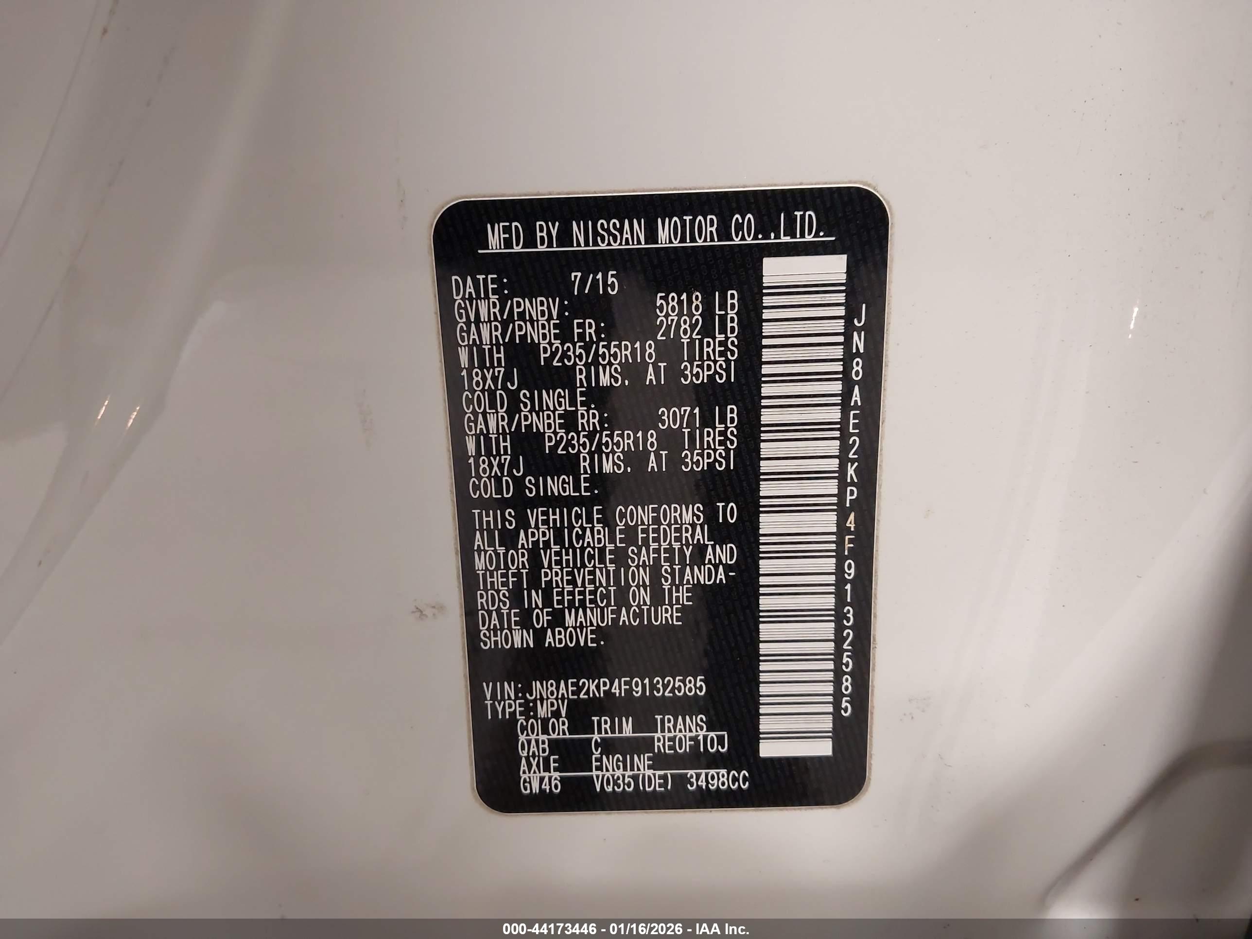 NISSAN QUEST image 9