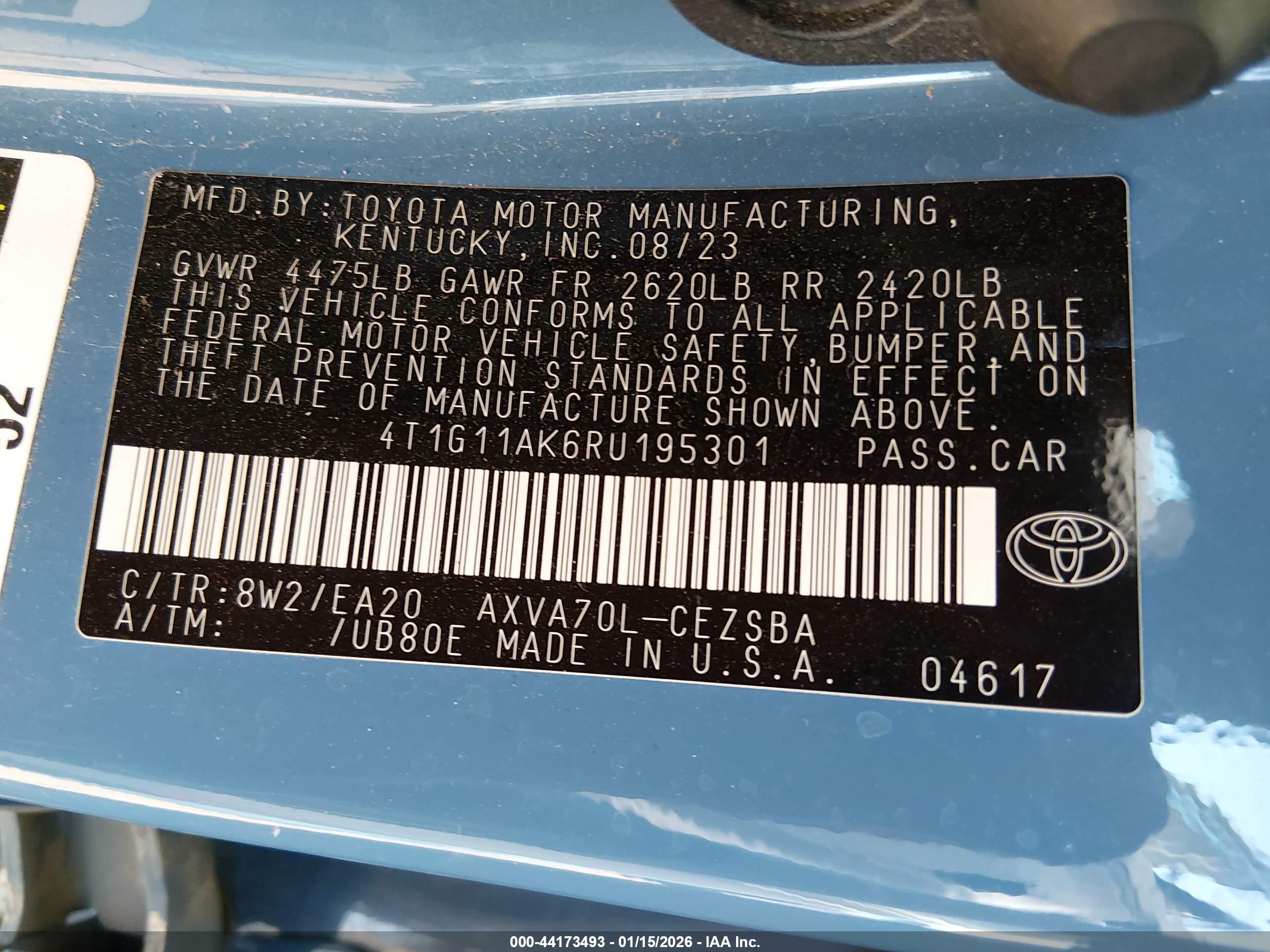 TOYOTA CAMRY image 9