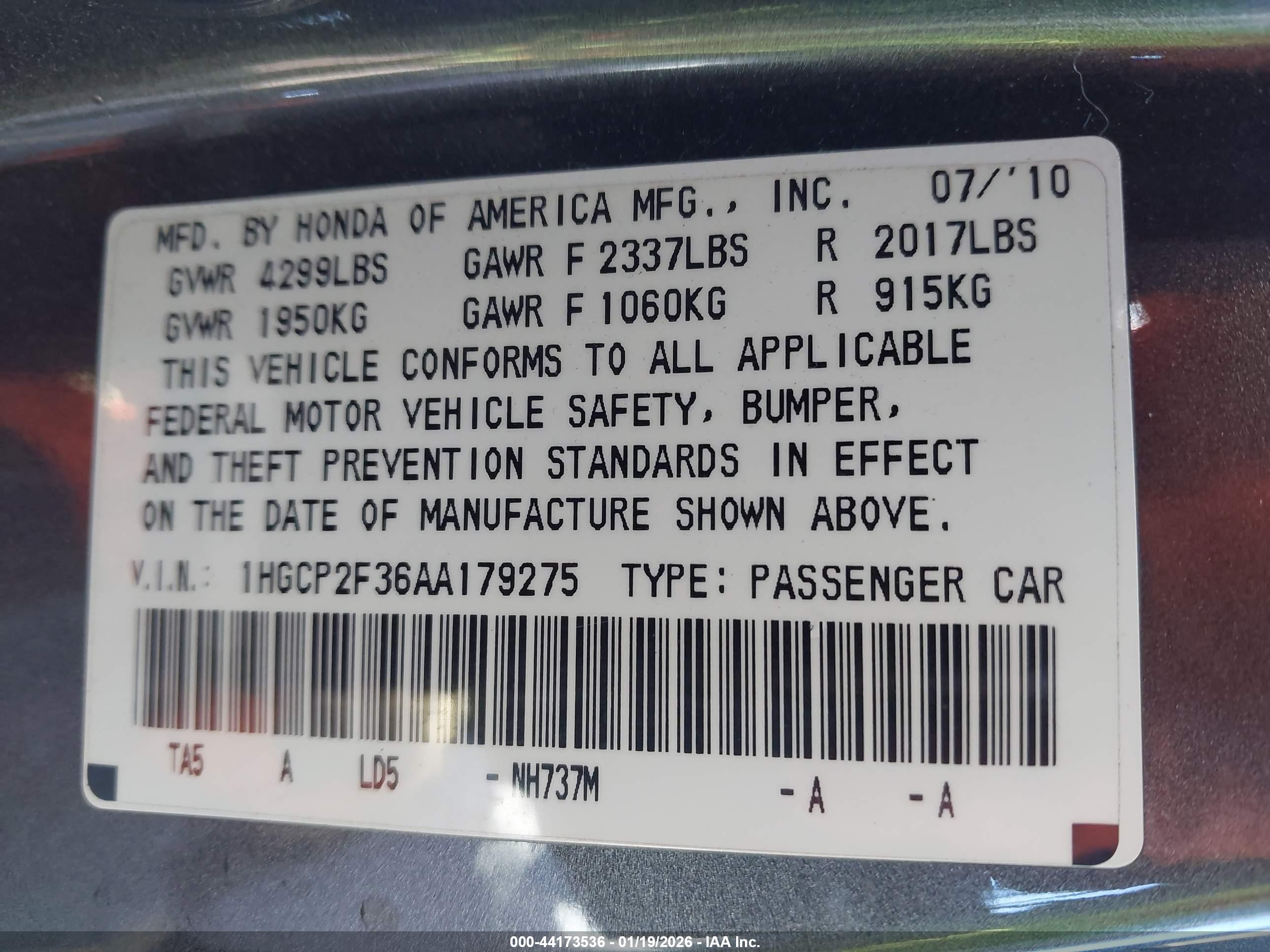 HONDA ACCORD image 9