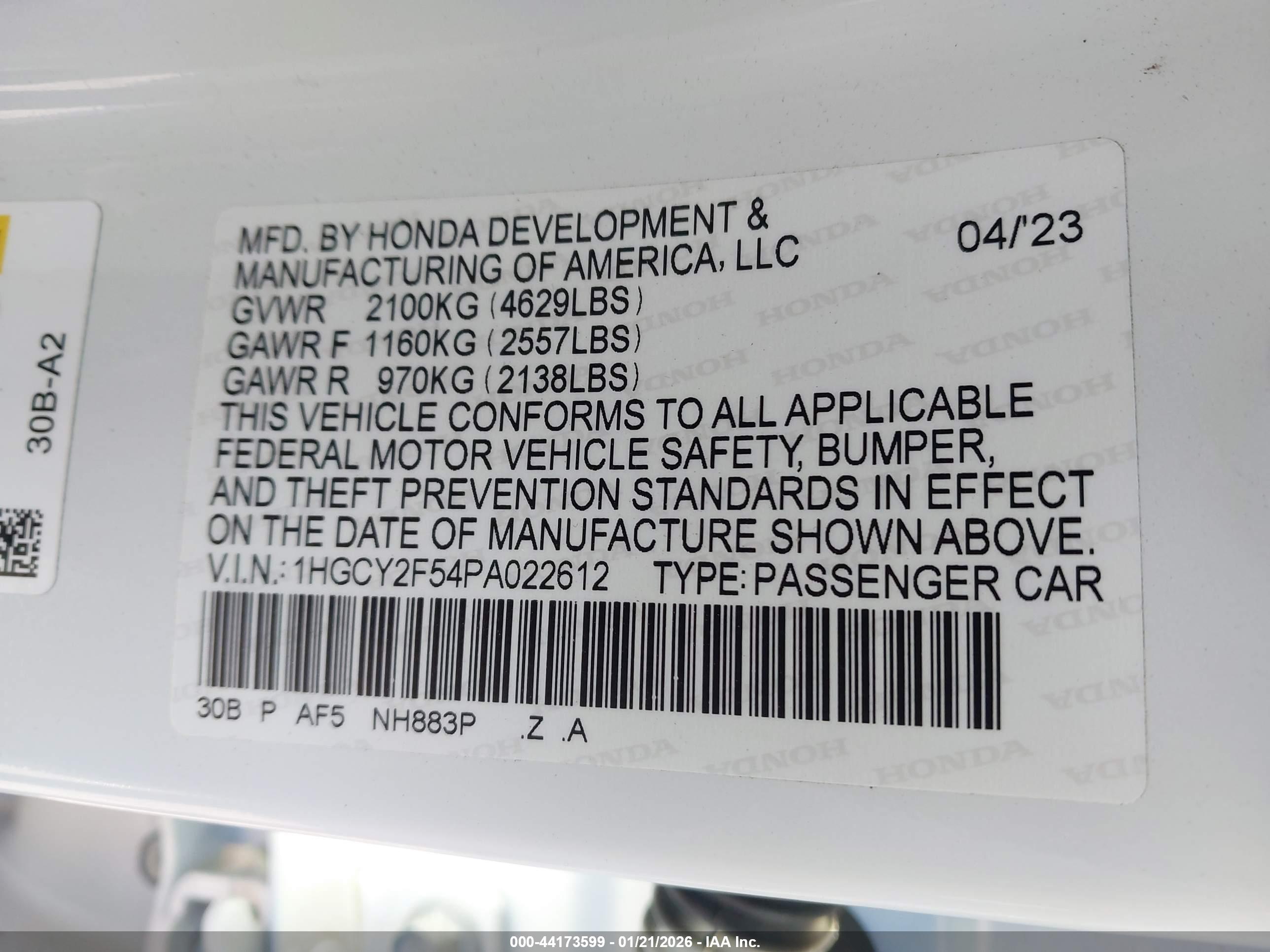 HONDA ACCORD image 9