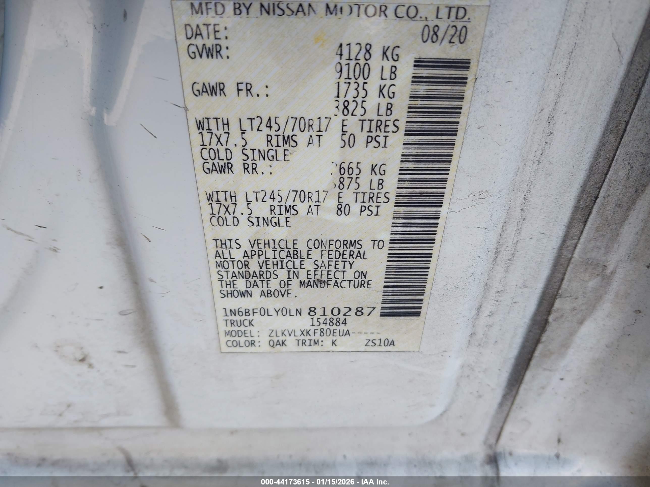 NISSAN NV image 9