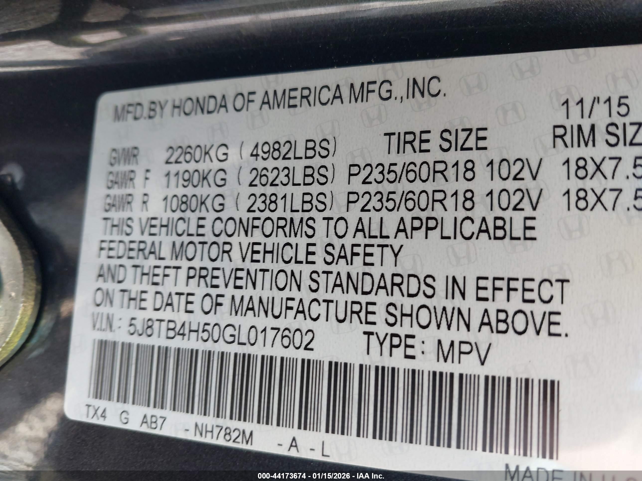 ACURA RDX image 9