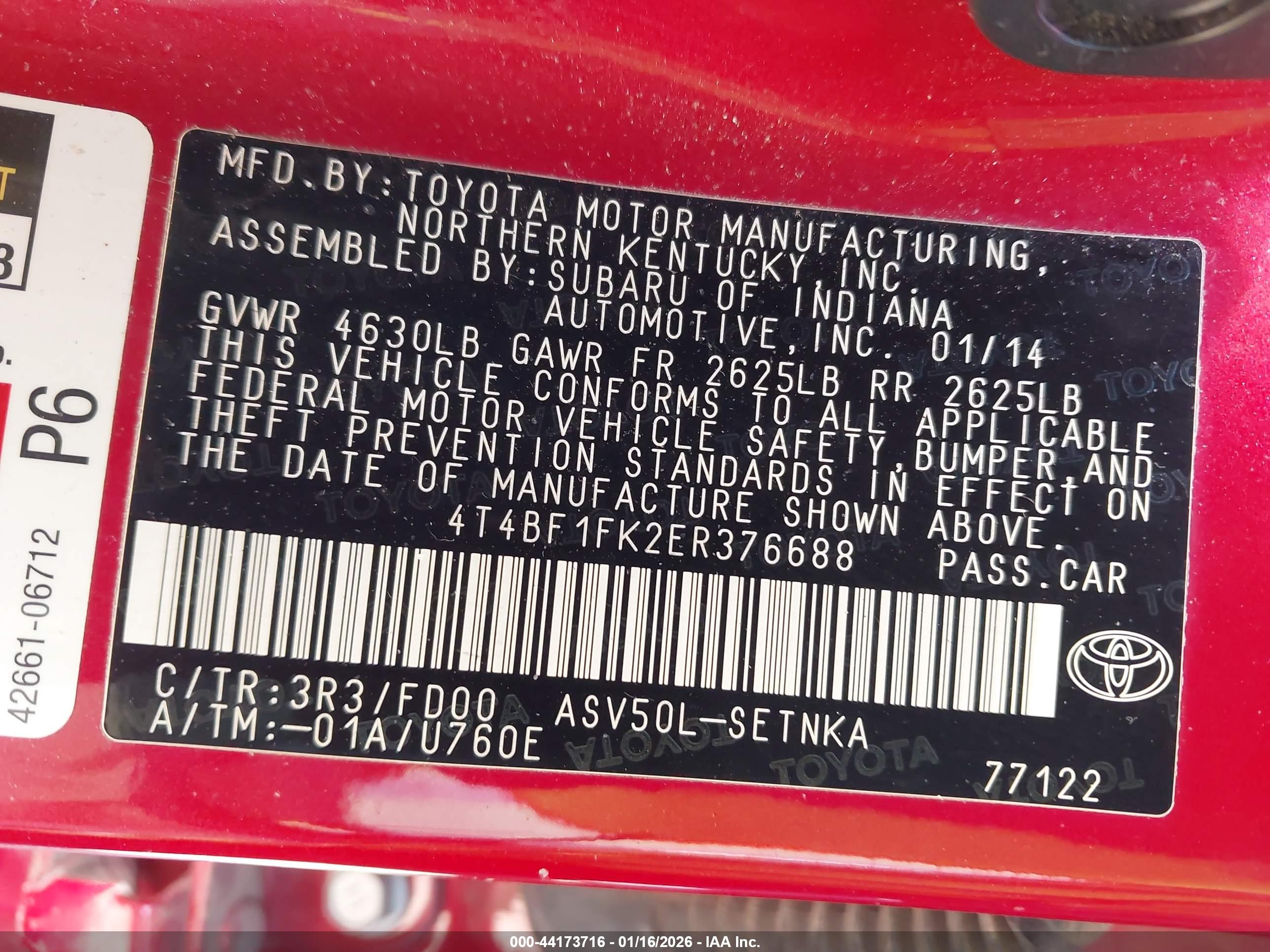 TOYOTA CAMRY image 9