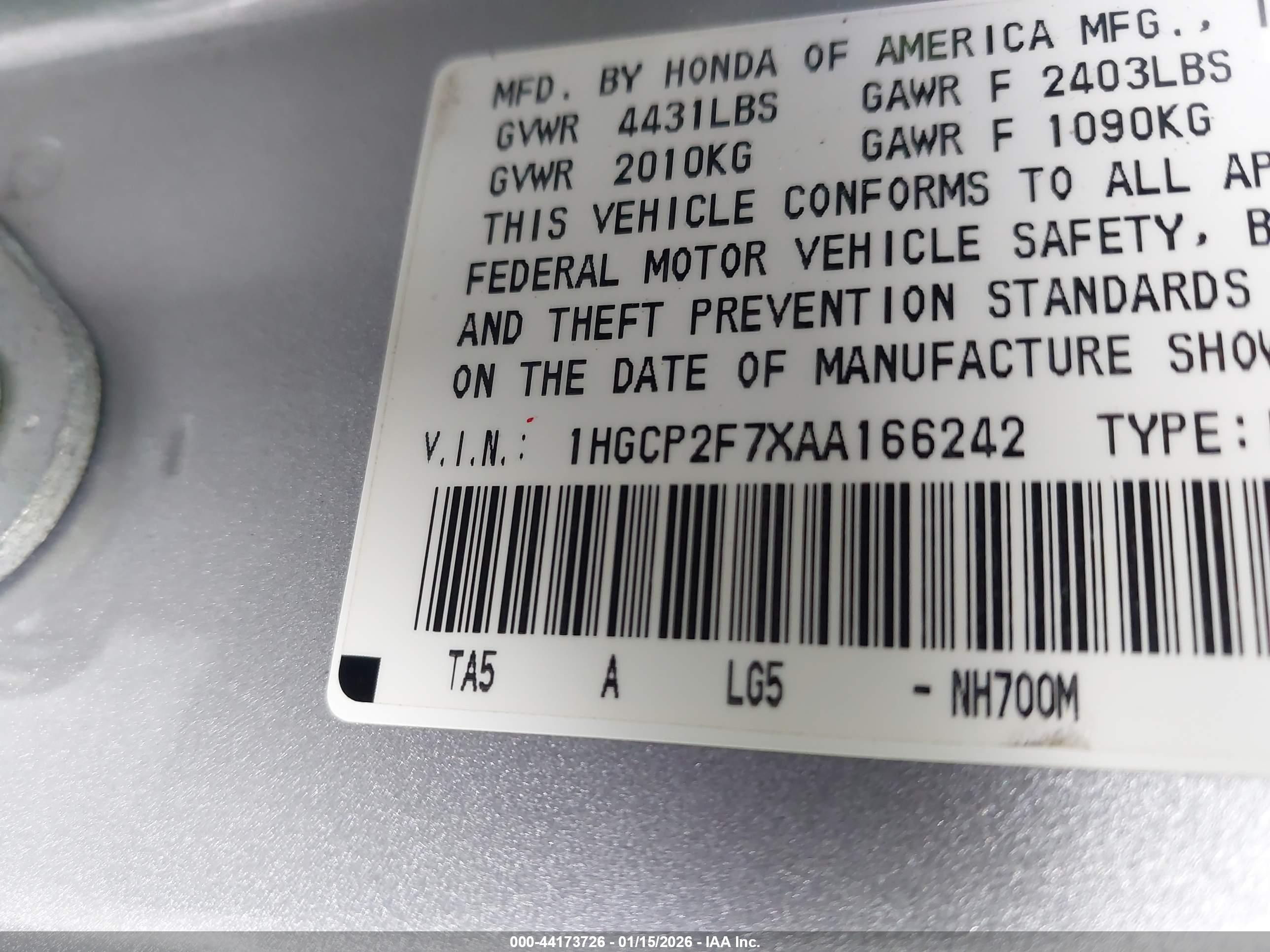 HONDA ACCORD image 9