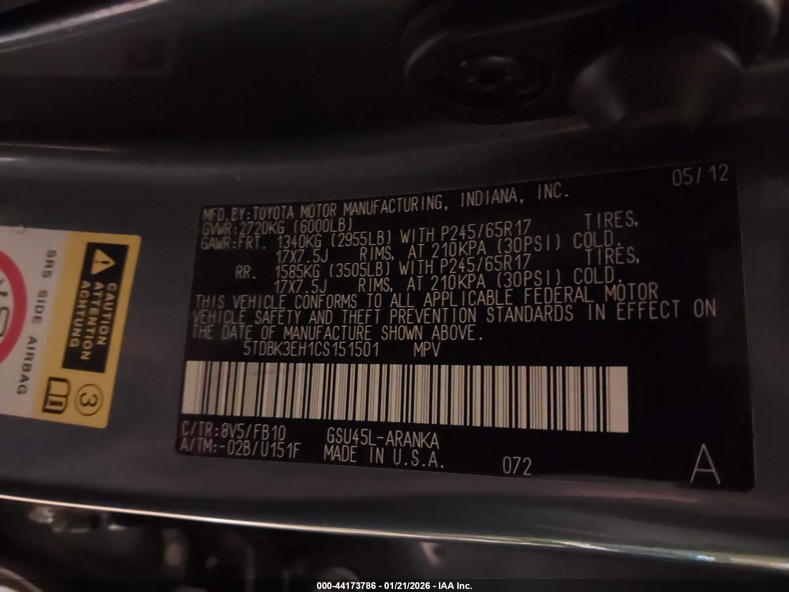 TOYOTA HIGHLANDER image 9