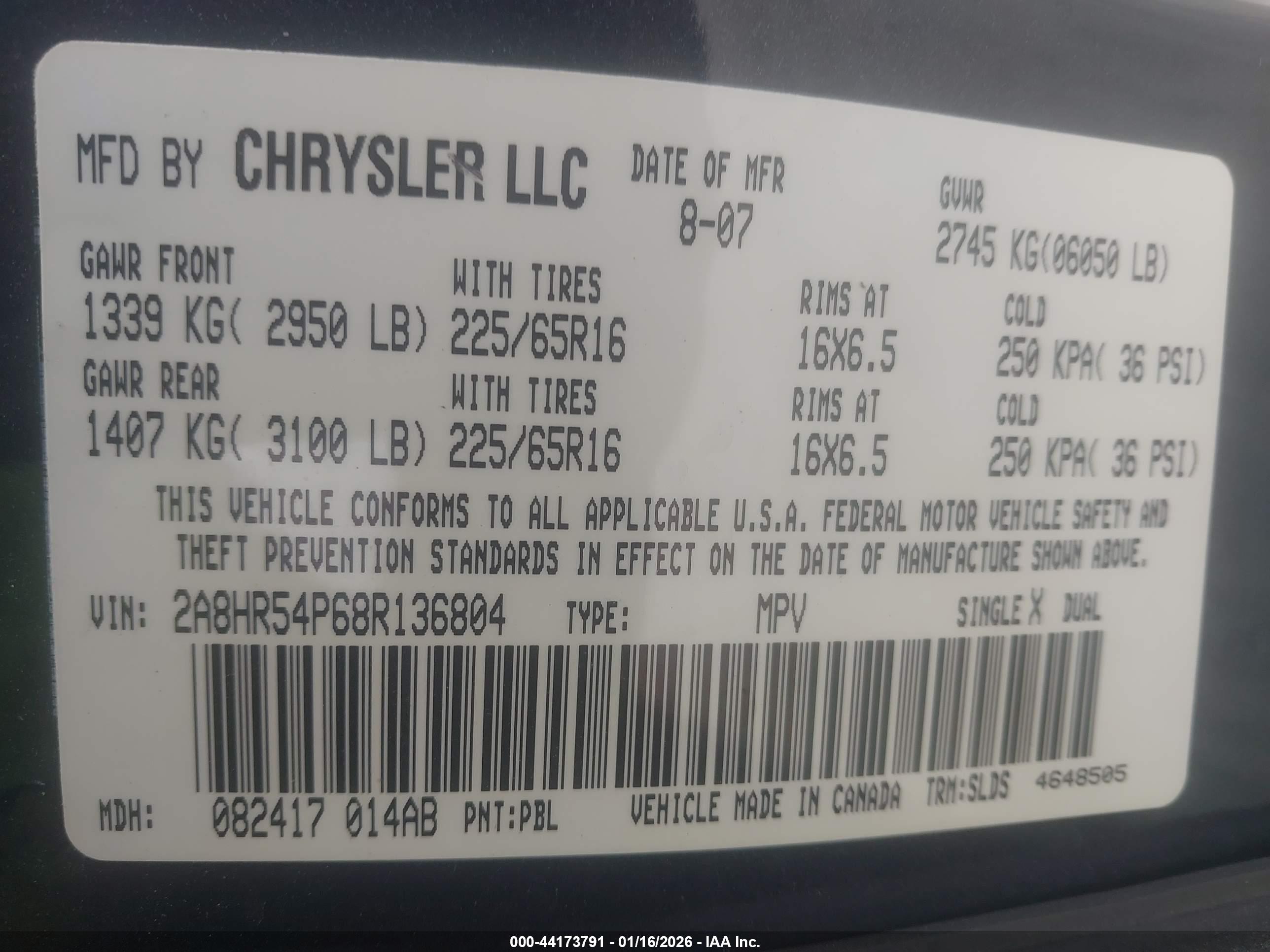 CHRYSLER TOWN image 9