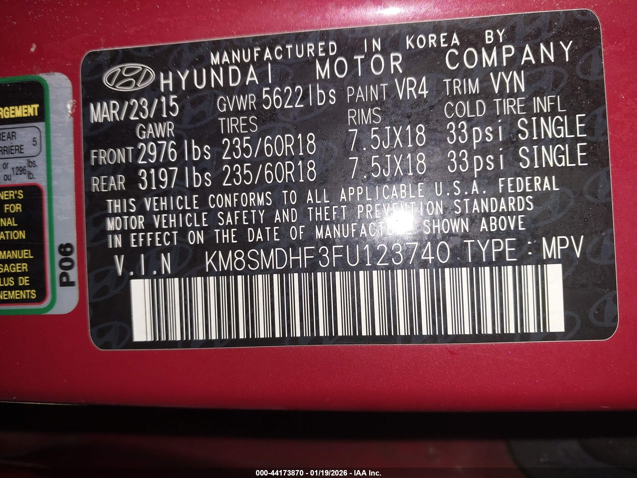 HYUNDAI SANTA image 9