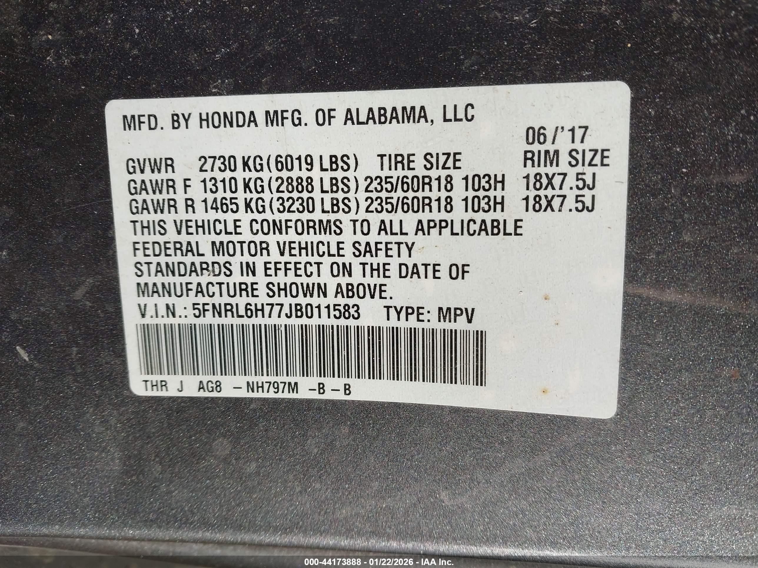 HONDA ODYSSEY image 9