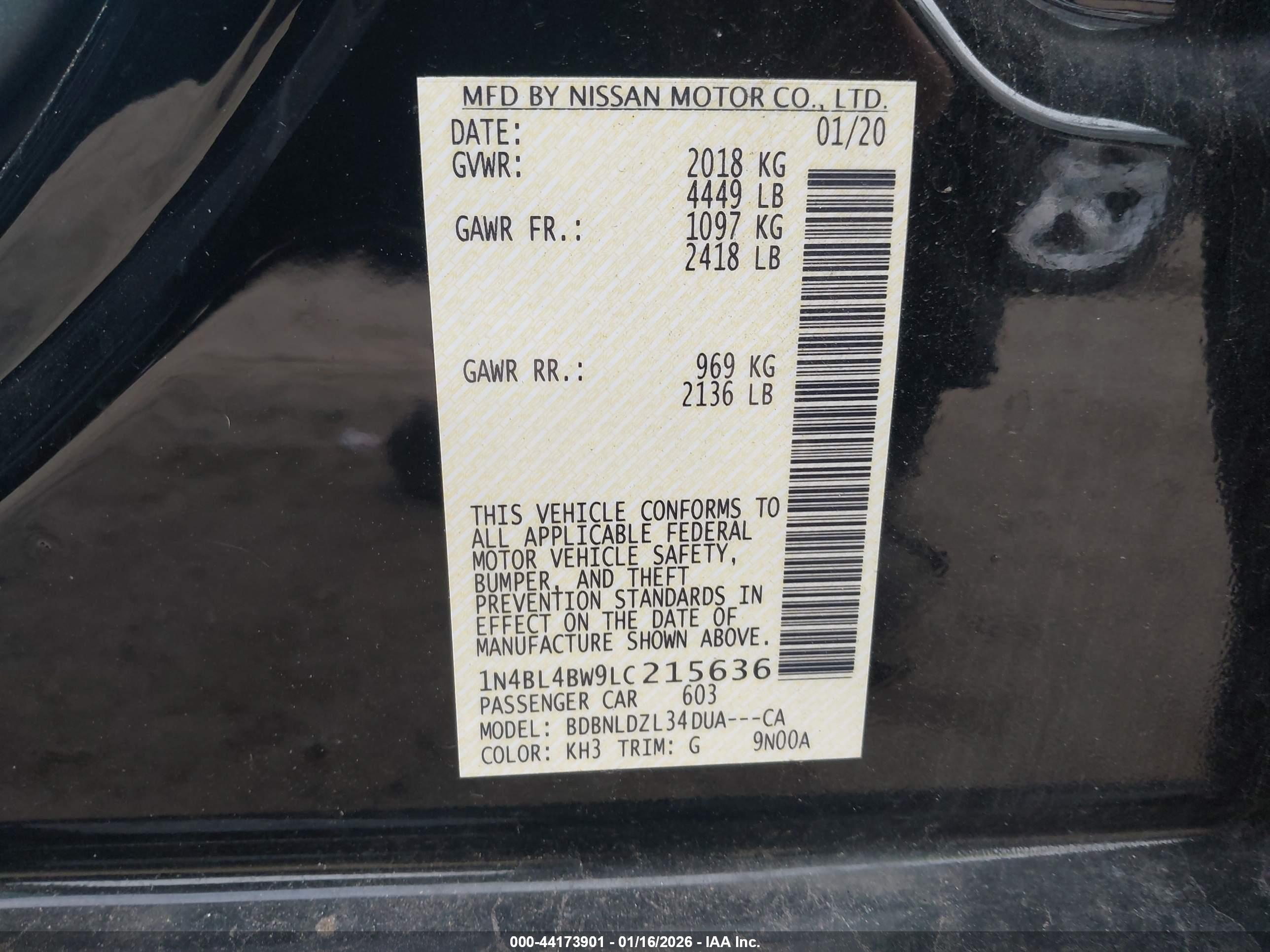 NISSAN ALTIMA image 9