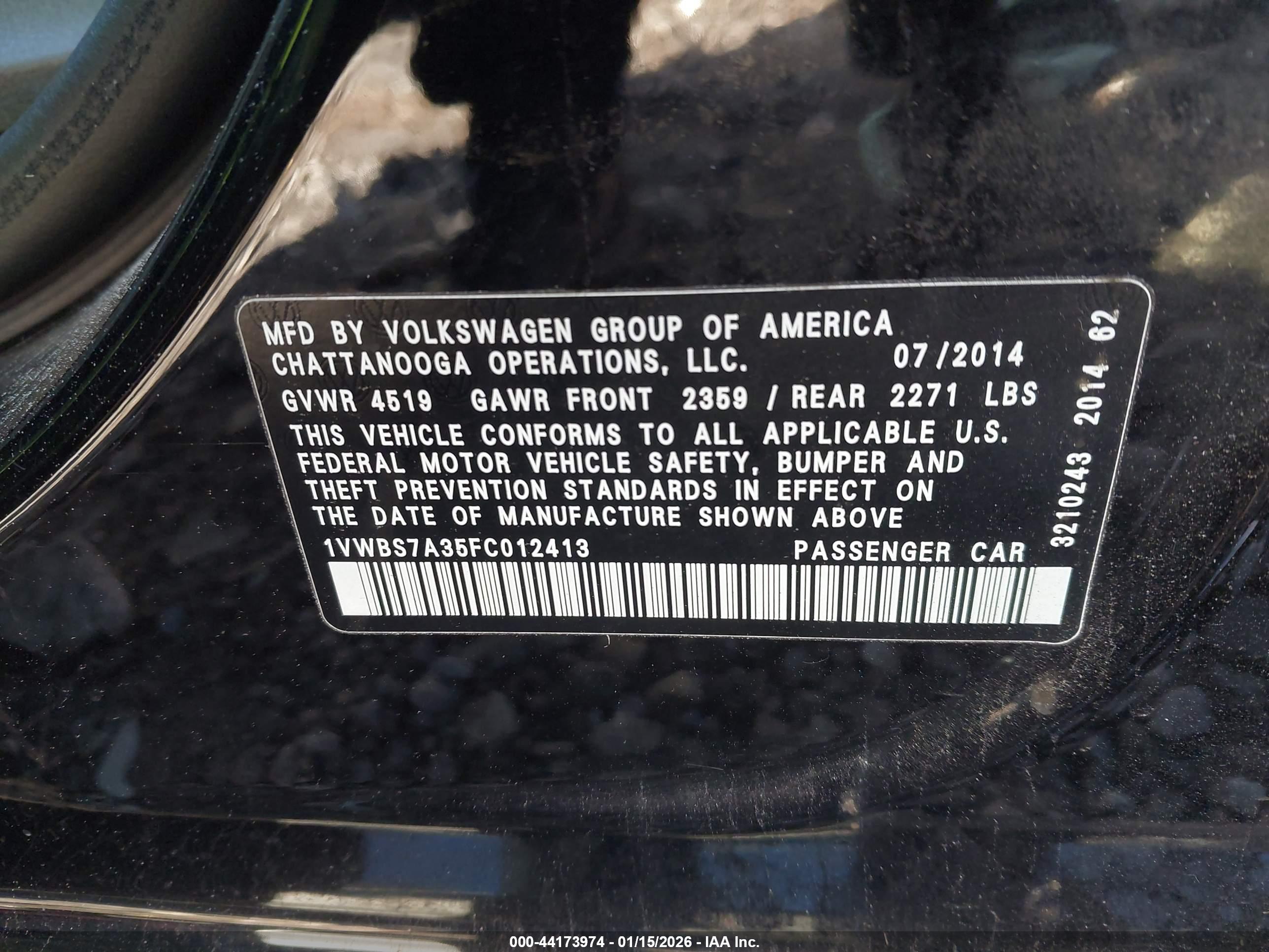 VOLKSWAGEN PASSAT image 9