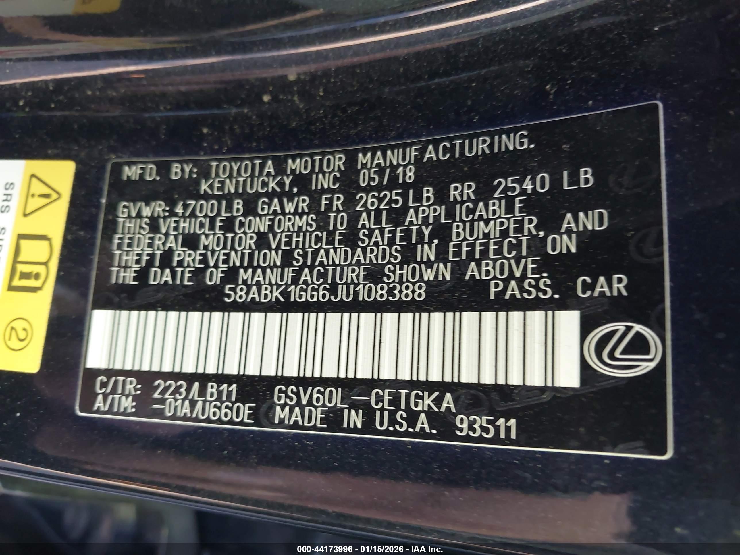 LEXUS ES image 9