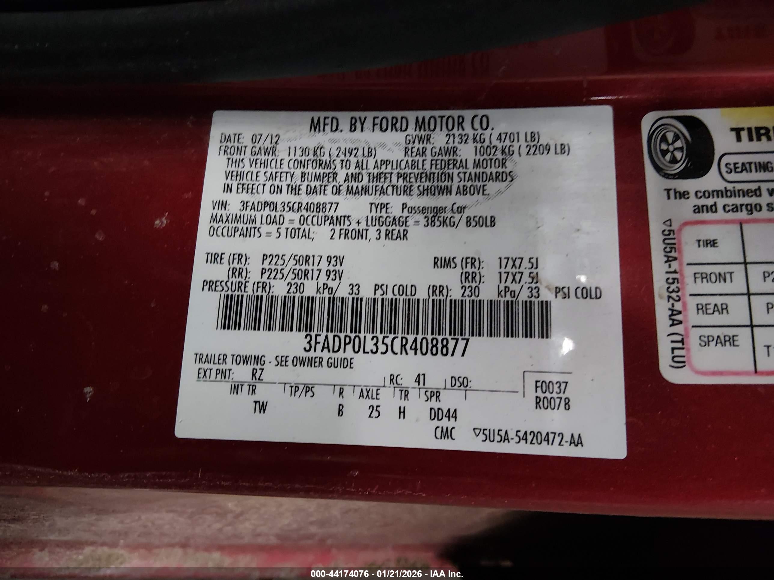 FORD FUSION image 9