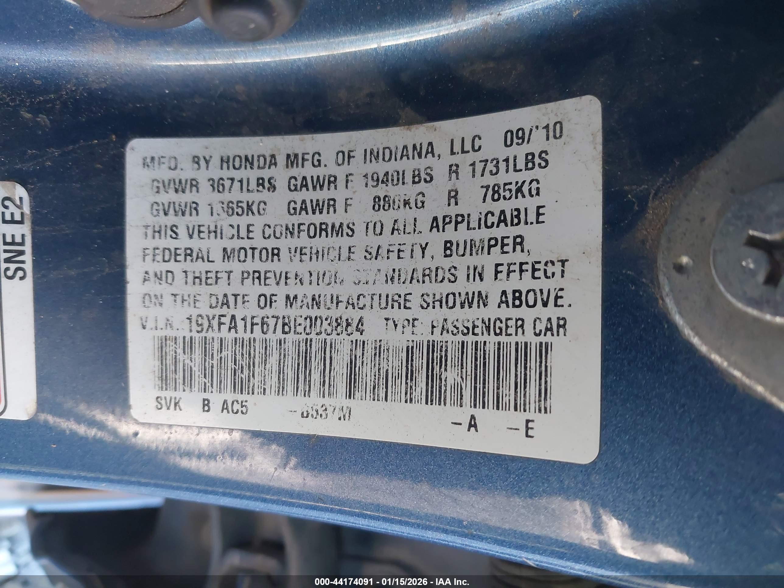 HONDA CIVIC image 9