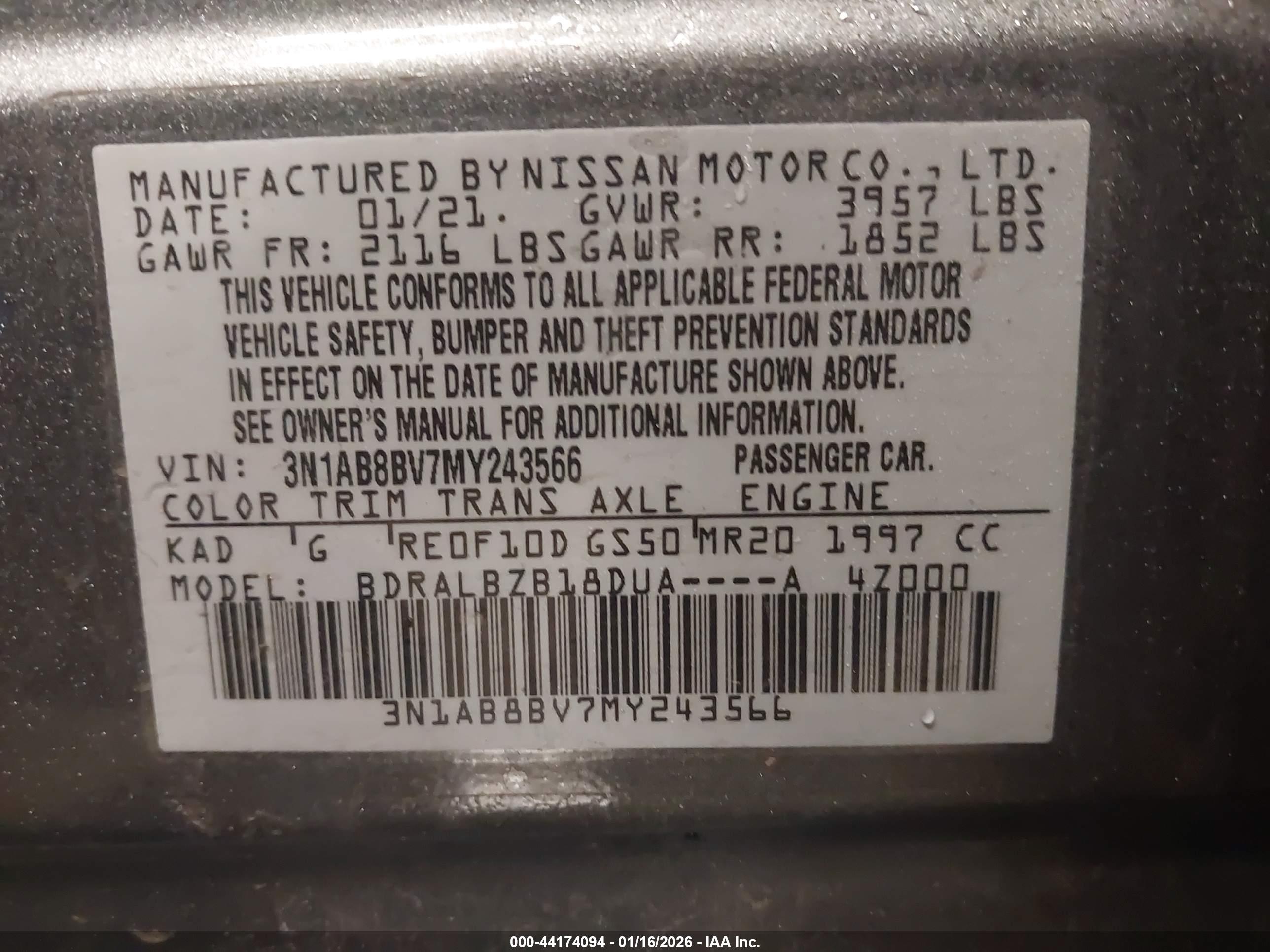 NISSAN SENTRA image 9