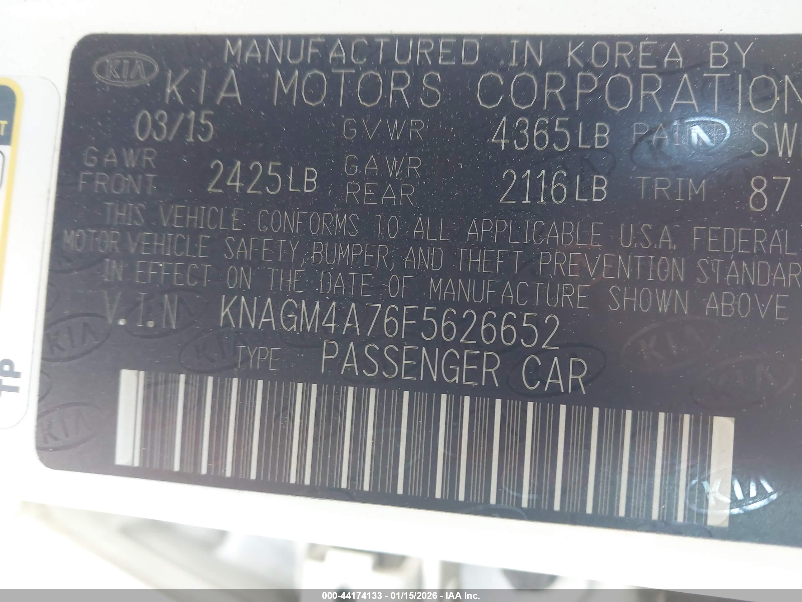 KIA OPTIMA image 9