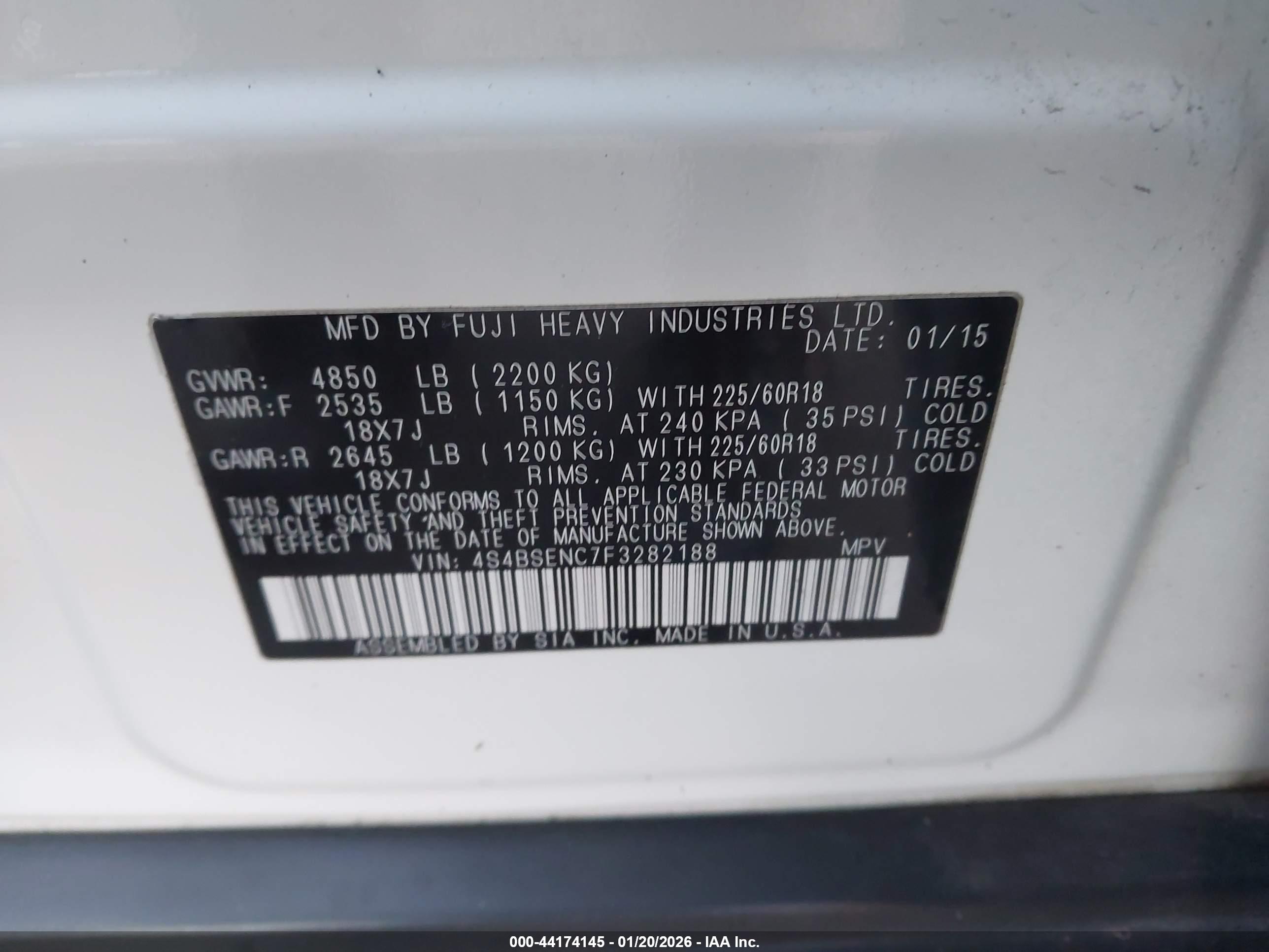 SUBARU OUTBACK image 9