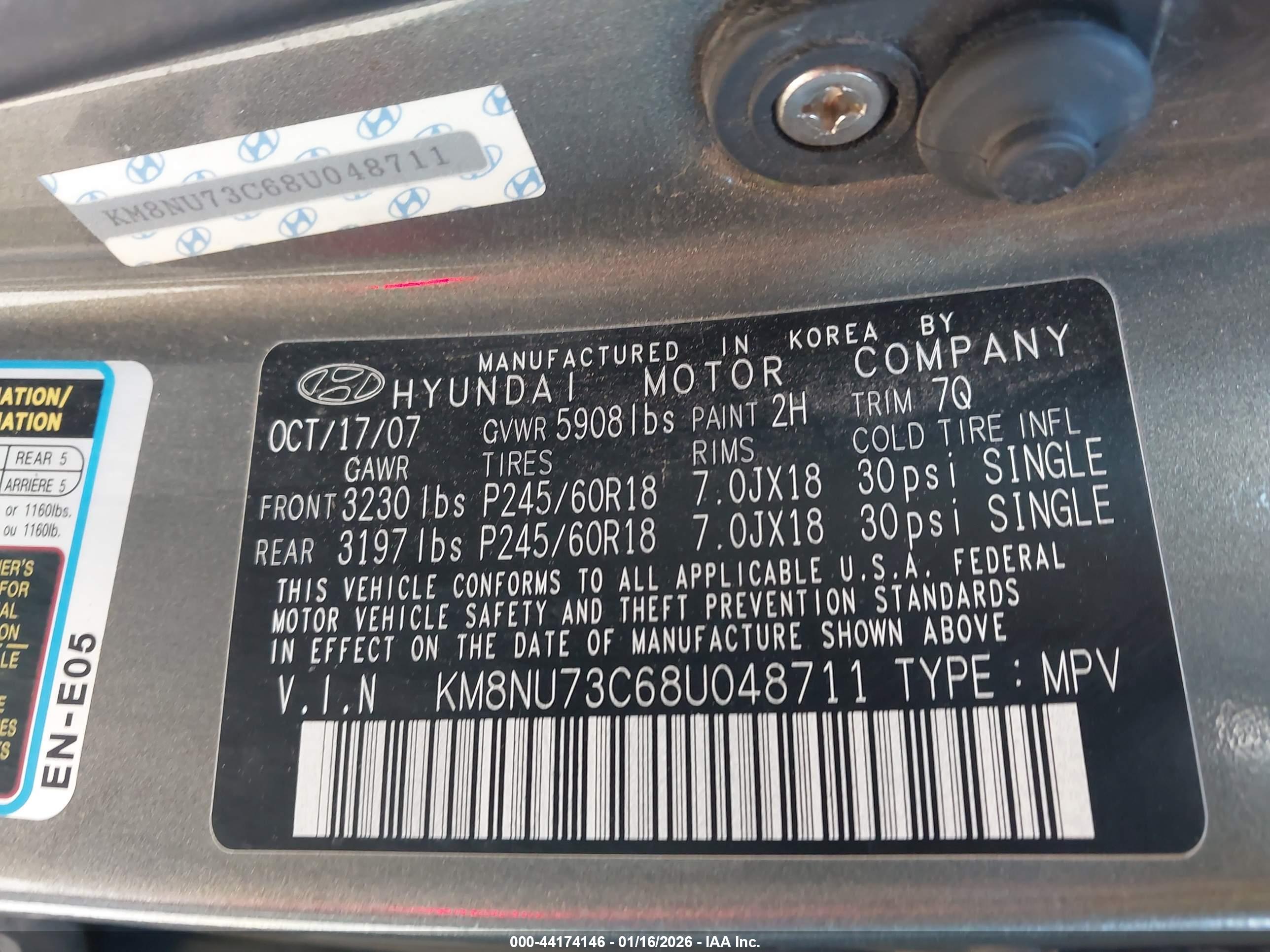 HYUNDAI VERACRUZ image 9