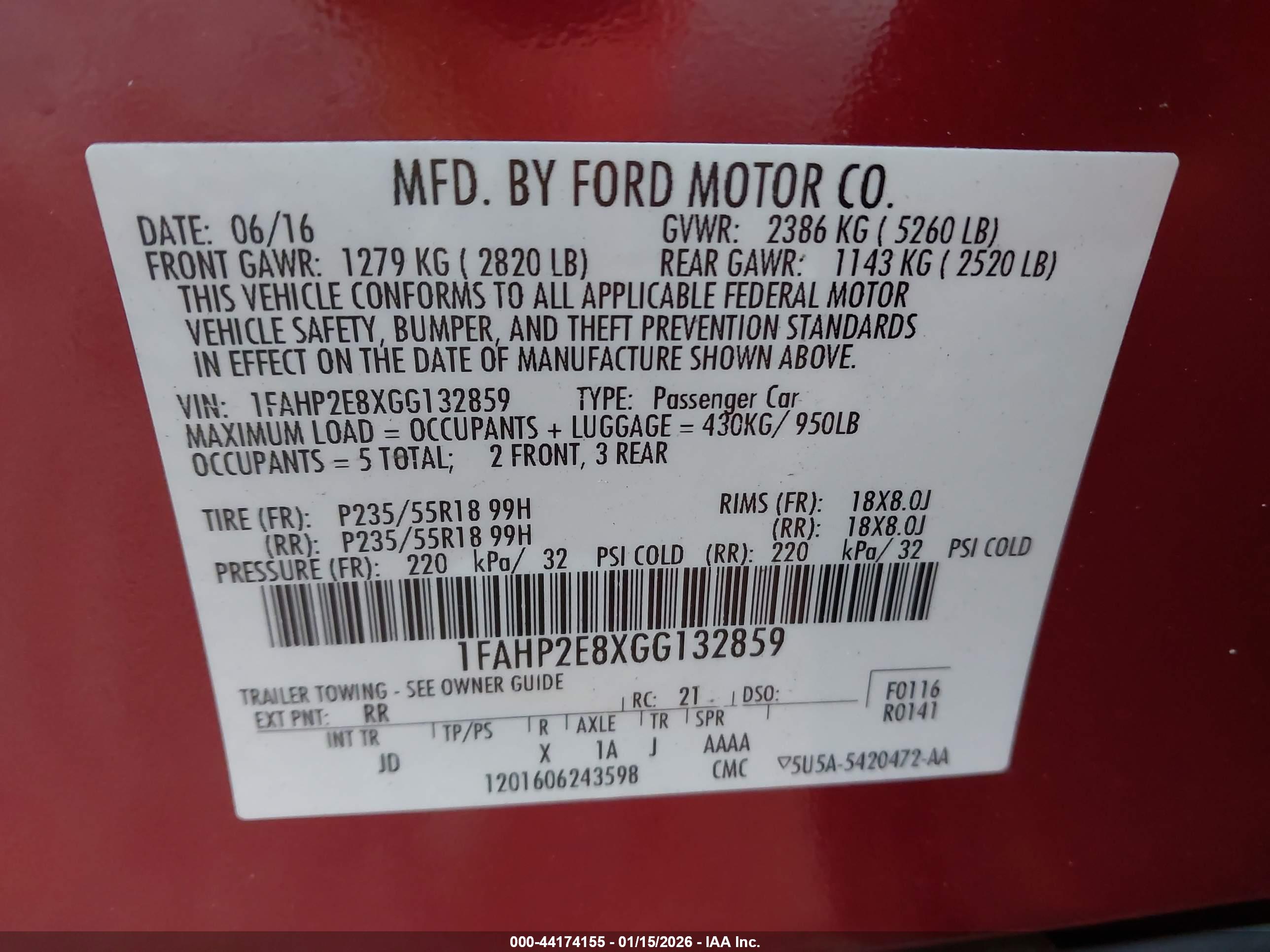 FORD TAURUS image 9