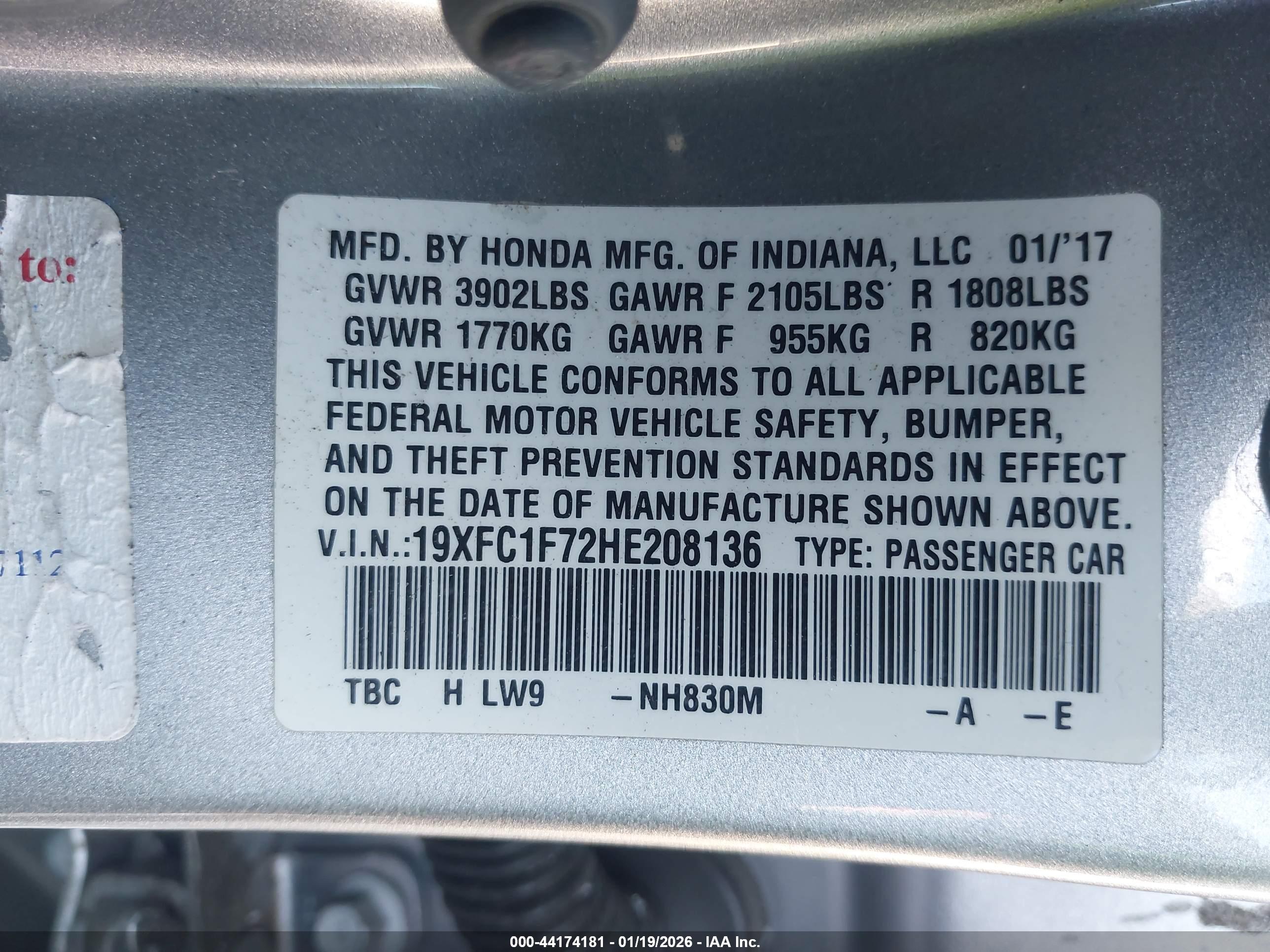 HONDA CIVIC image 9