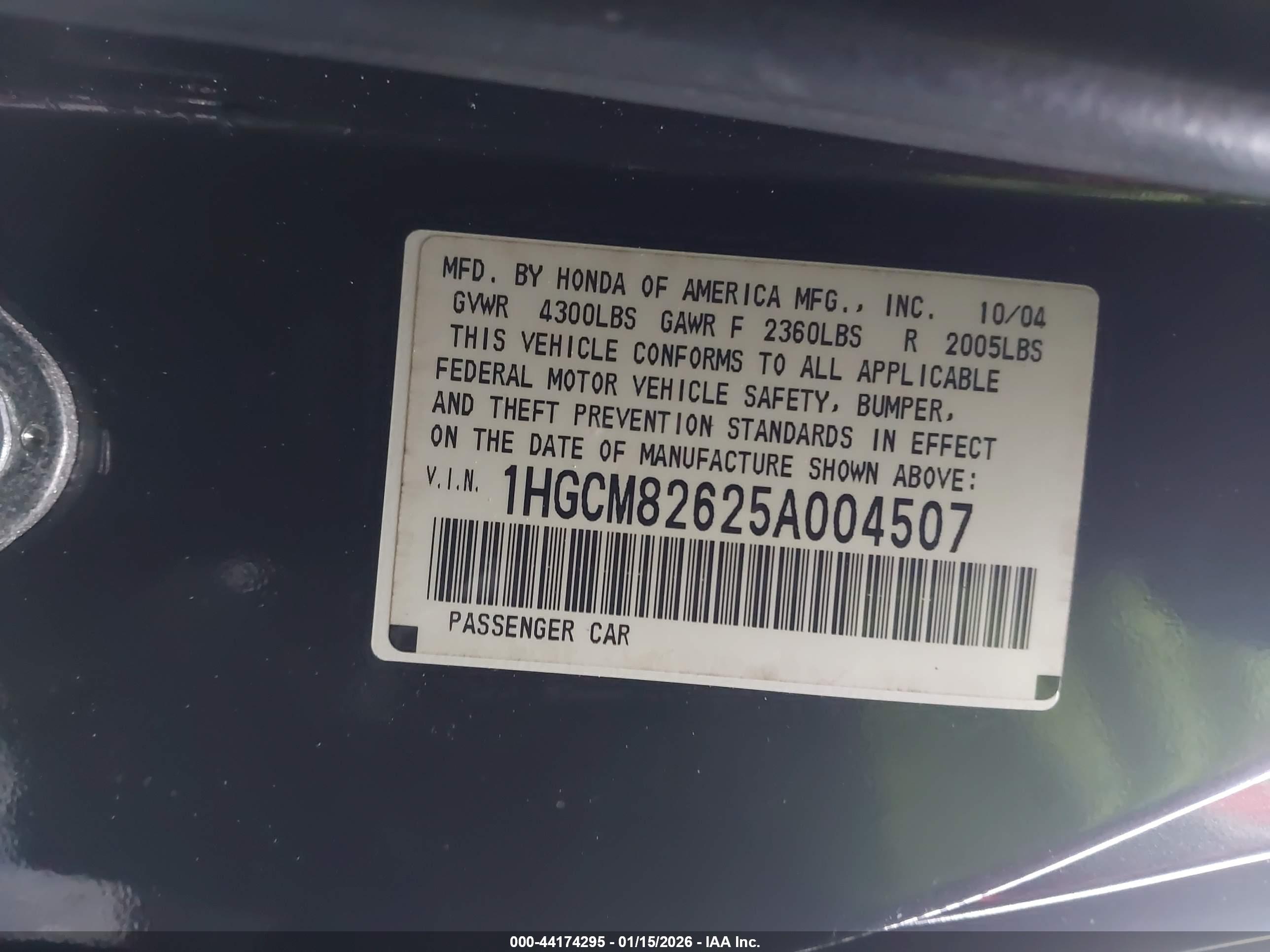 HONDA ACCORD image 9