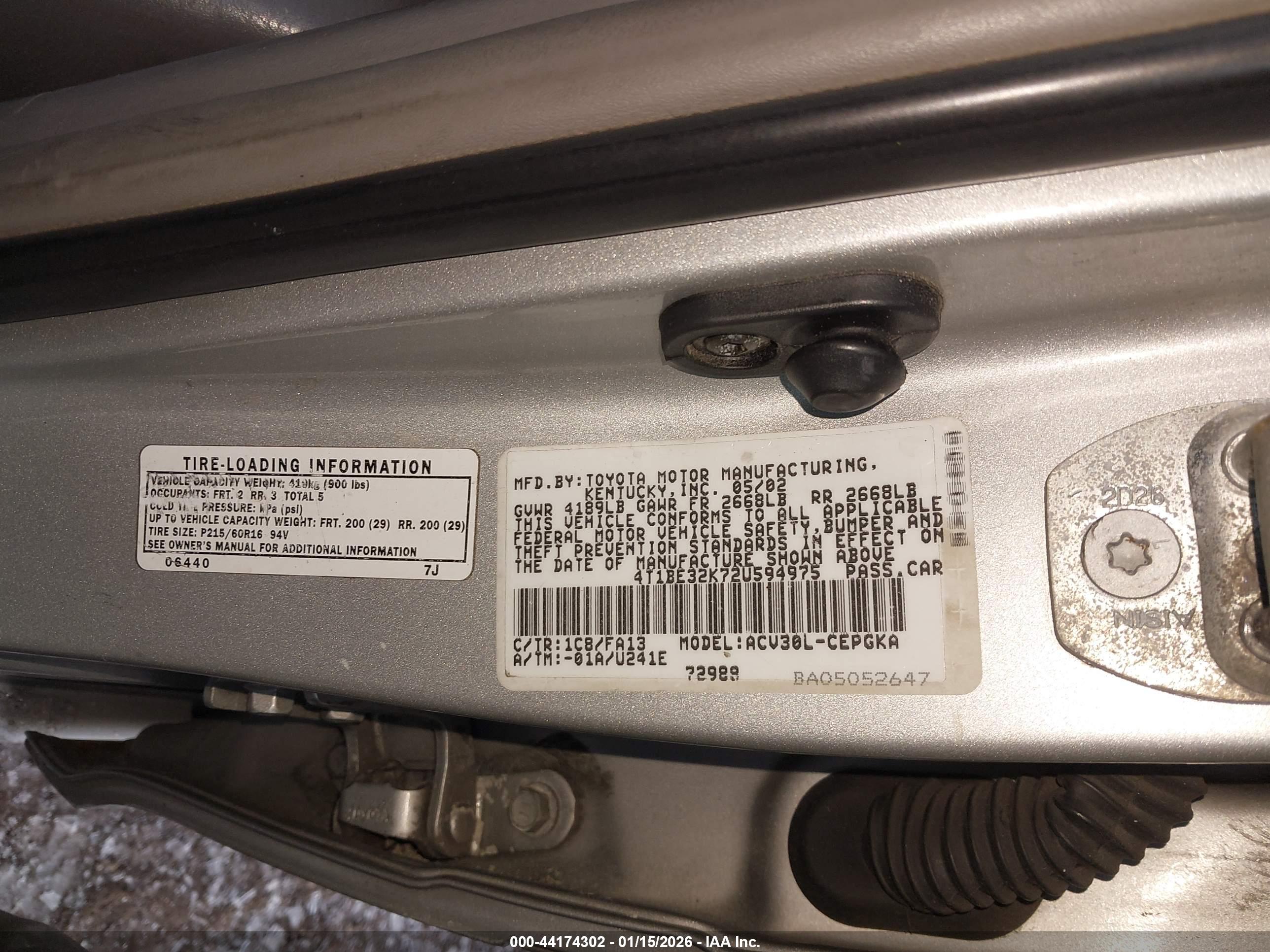 TOYOTA CAMRY image 9