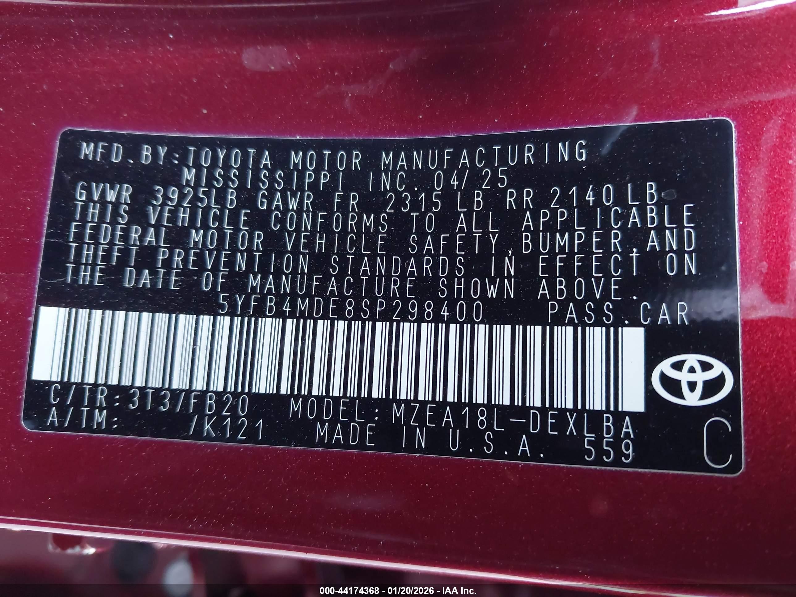 TOYOTA COROLLA image 9