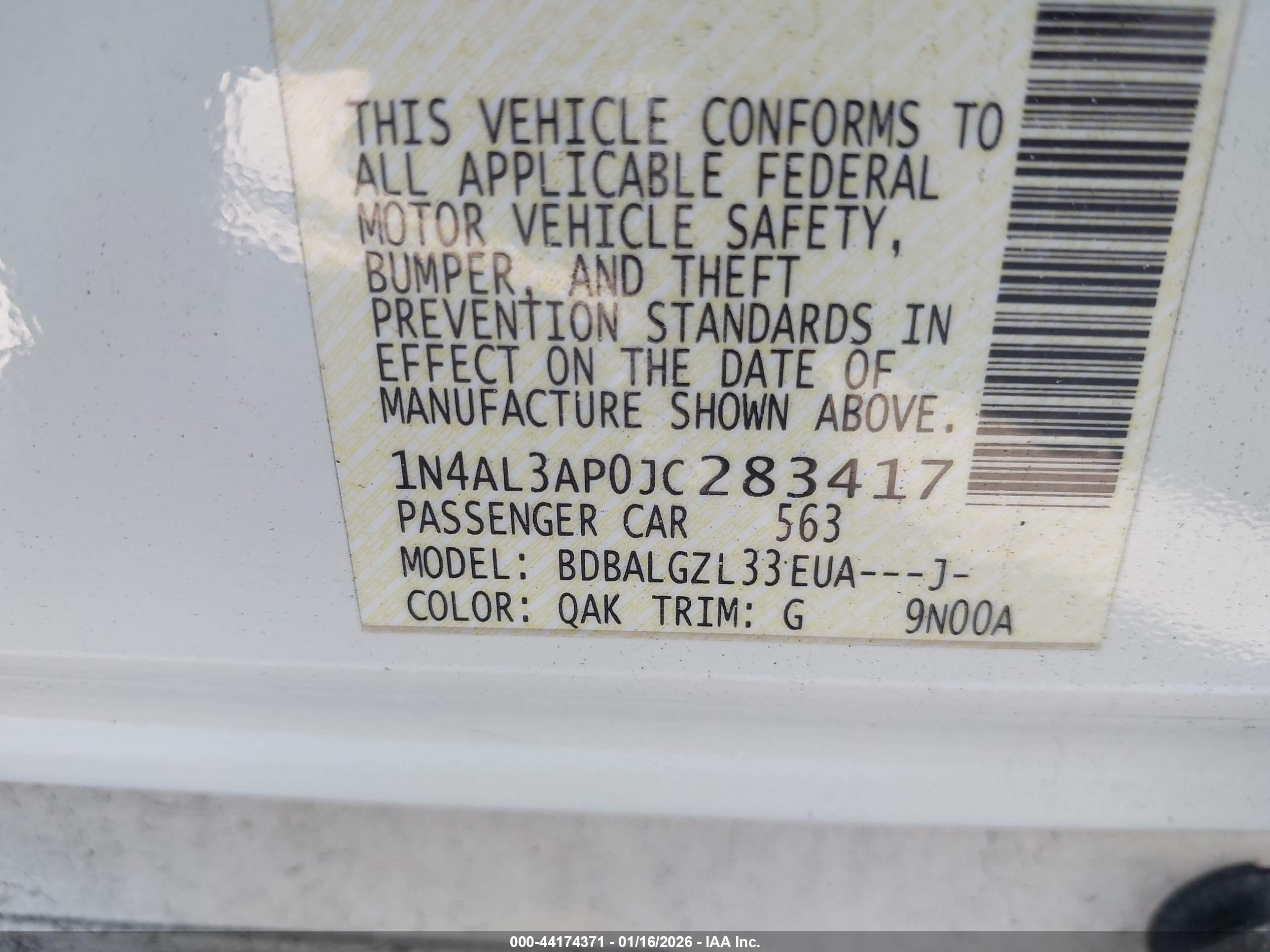 NISSAN ALTIMA image 9